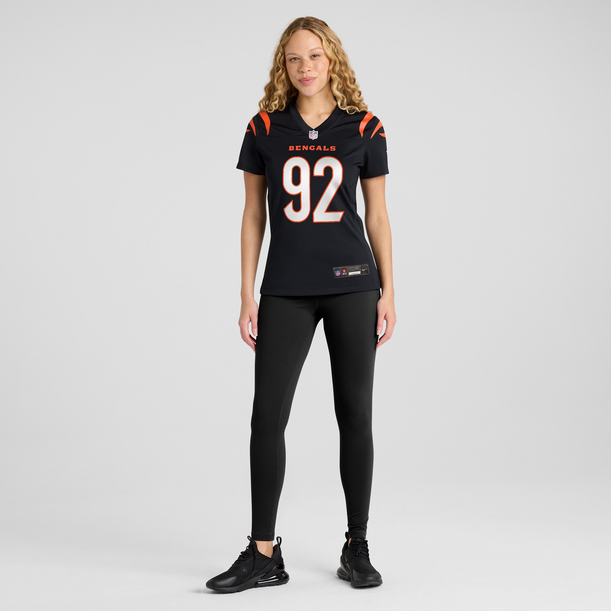 Cincinnati Bengals B.J. Hill Black Game NFL Jersey Women's