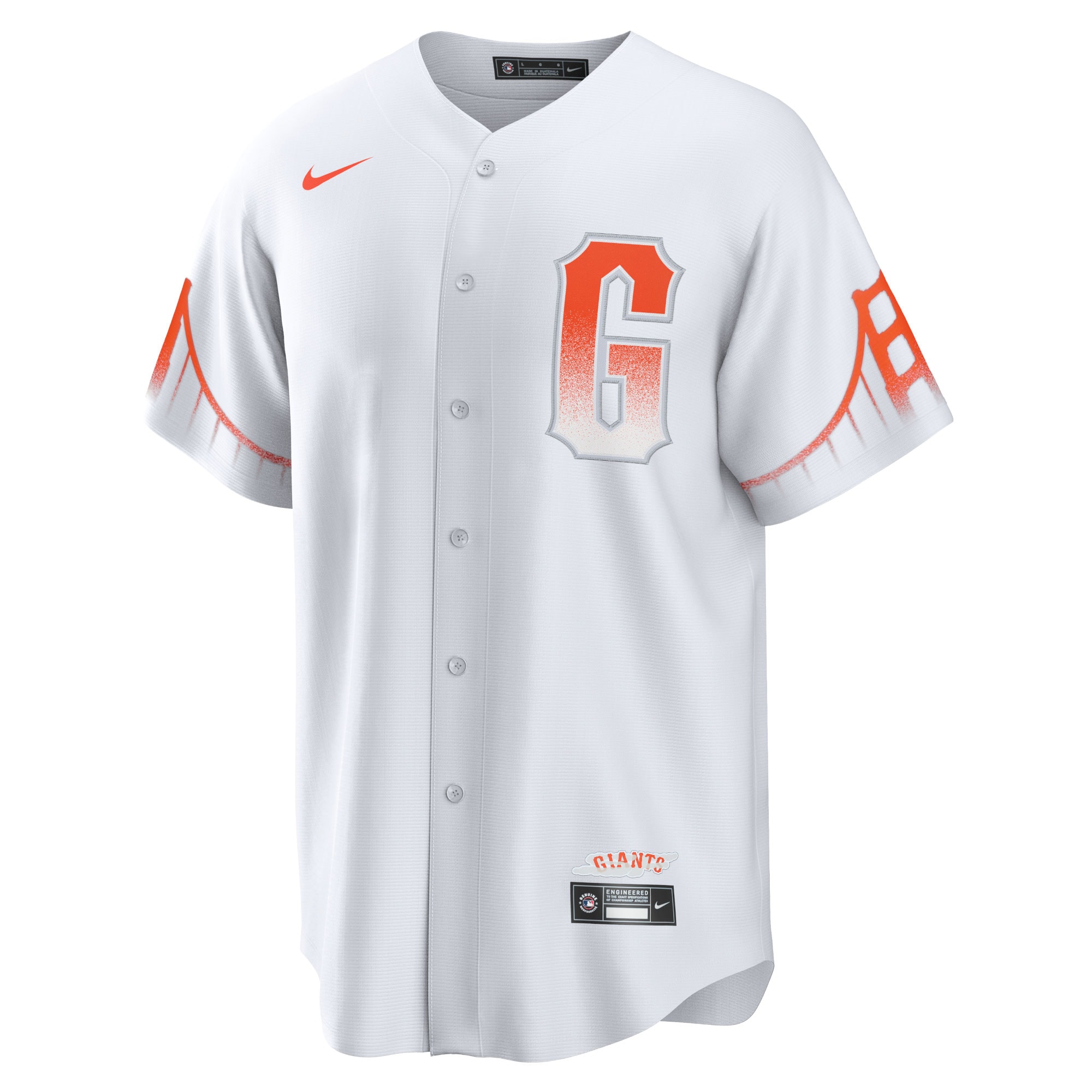San Francisco Giants Brandon Crawford White City Connect Player MLB Jersey Men's