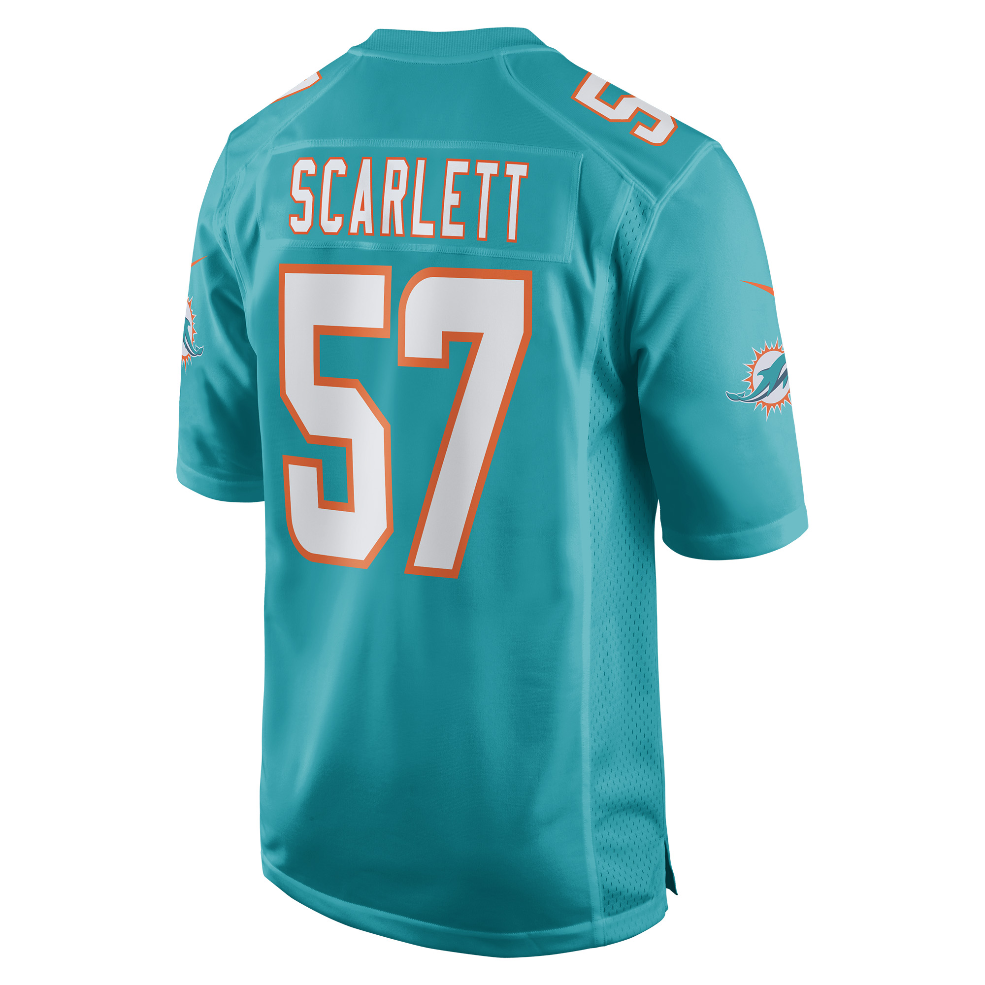 Miami Dolphins Brennan Scarlett Aqua Game NFL Jersey Men's