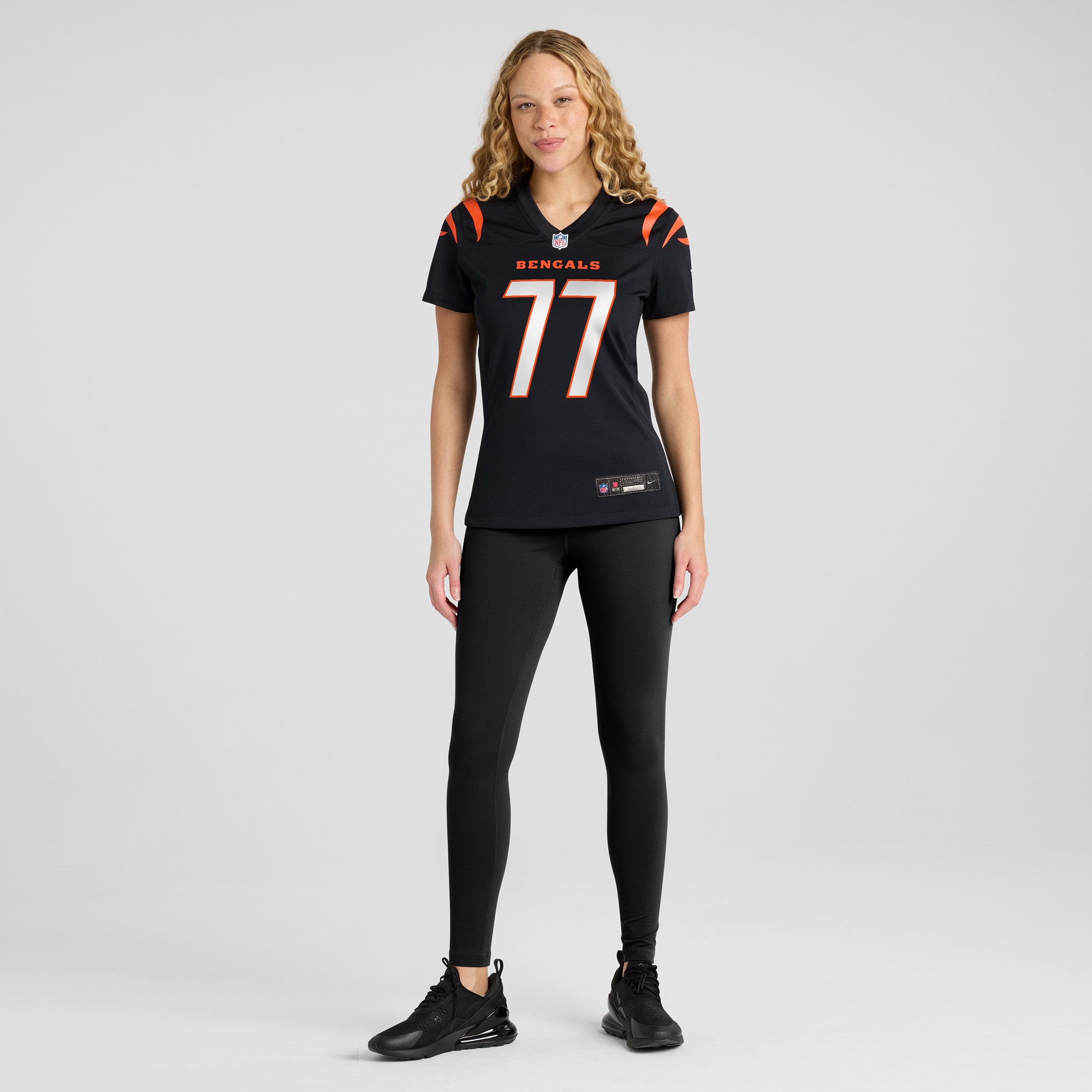 Cincinnati Bengals Trent Brown Black Game NFL Jersey Women's