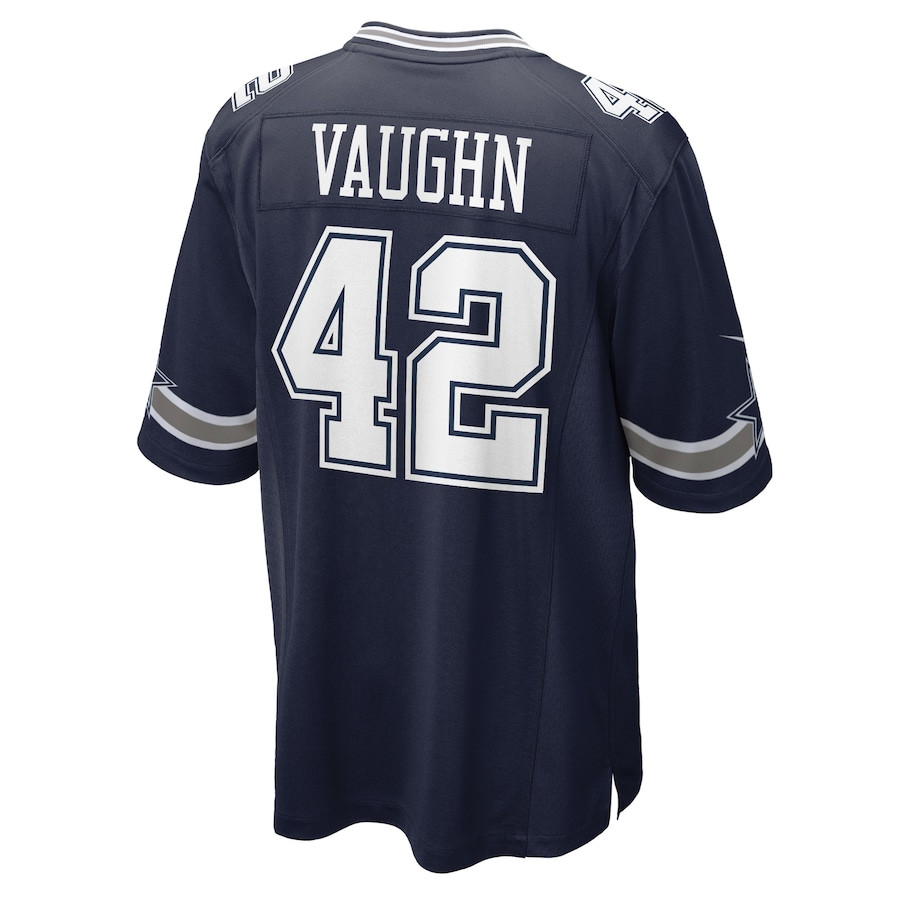 Deuce Vaughn 42 Dallas Cowboys Game Navy NFL Jersey Men's