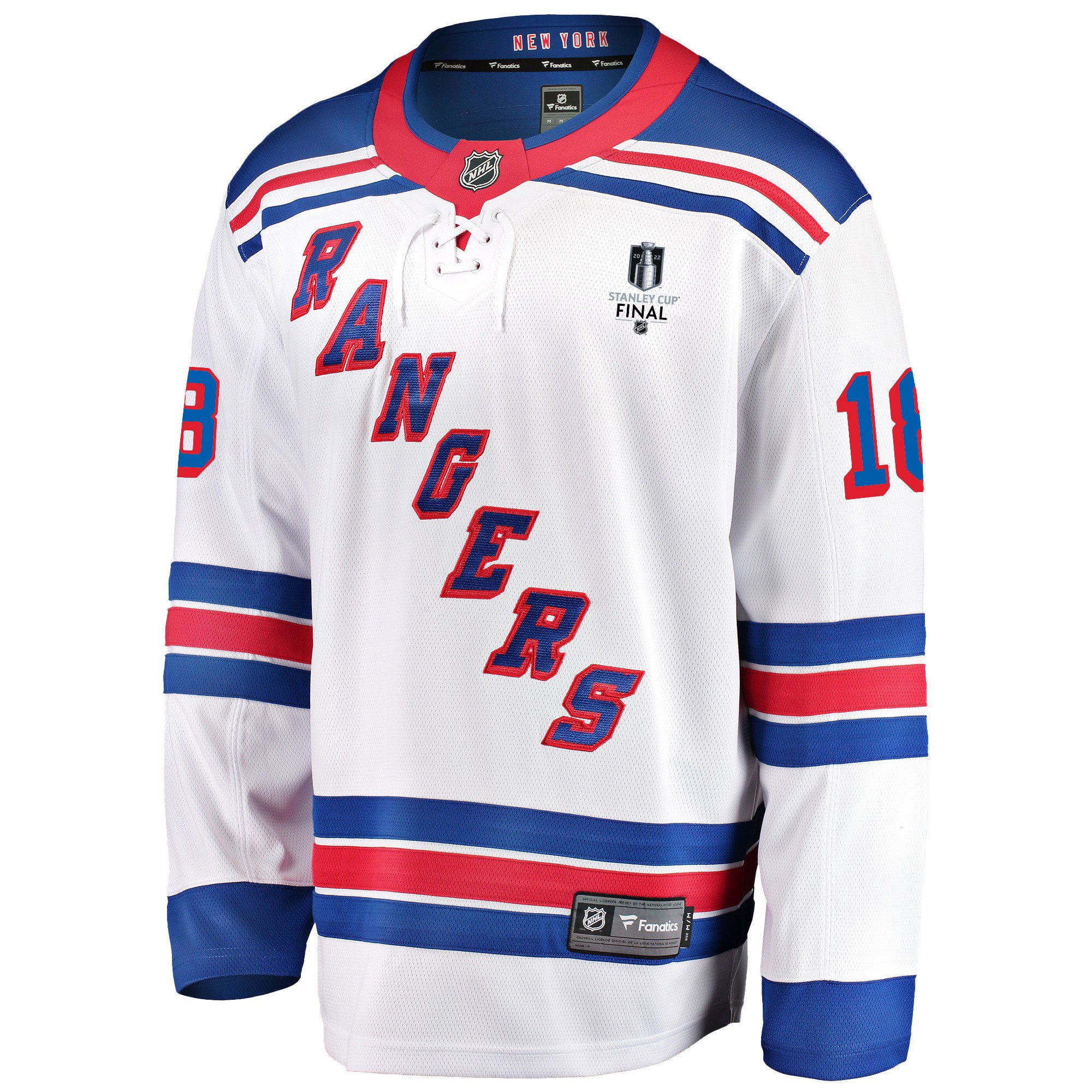 New York Rangers Andrew Copp 18 Away 2022 Stanley Cup Final Breakaway White NHL Jersey Men's