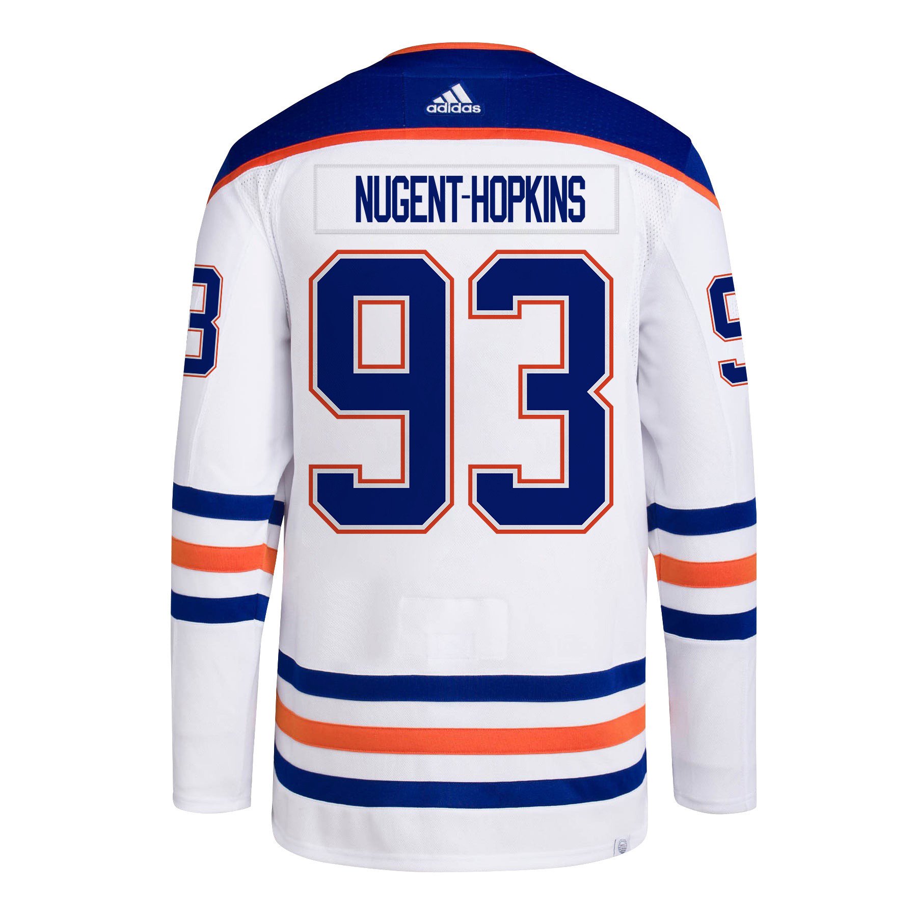 Ryan Nugent-Hopkins 93 Edmonton Oilers 2024 STANLEY CUP Final Away White NHL Jersey Men's