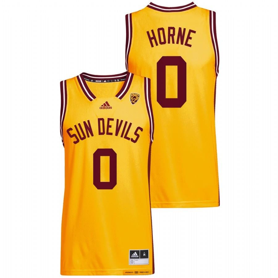 Arizona State Sun Devils DJ Horne 0 2022 Gold Reverse Retro College NCAA Jersey Men's