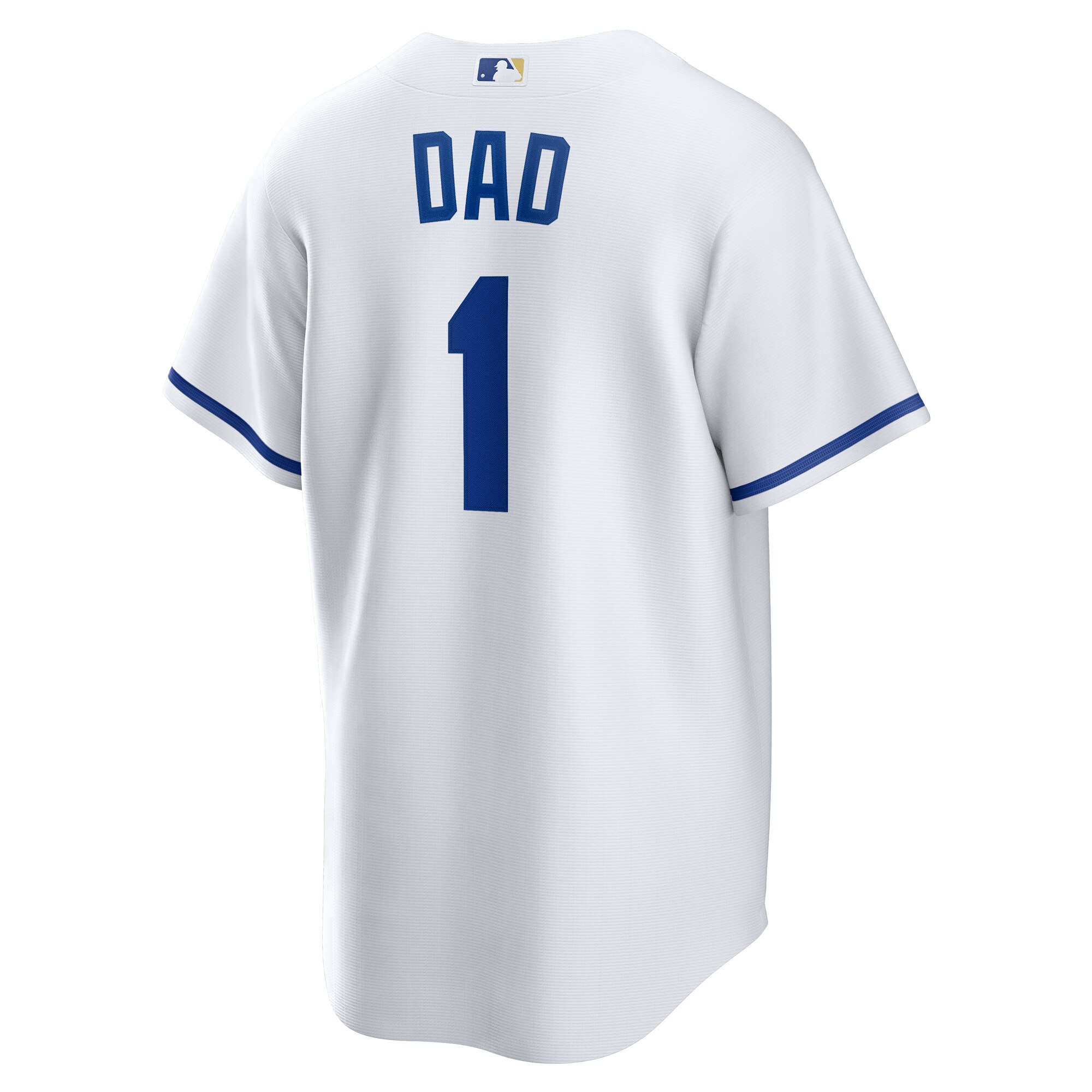 Kansas City Royals White #1 Dad Home MLB Jersey Men's