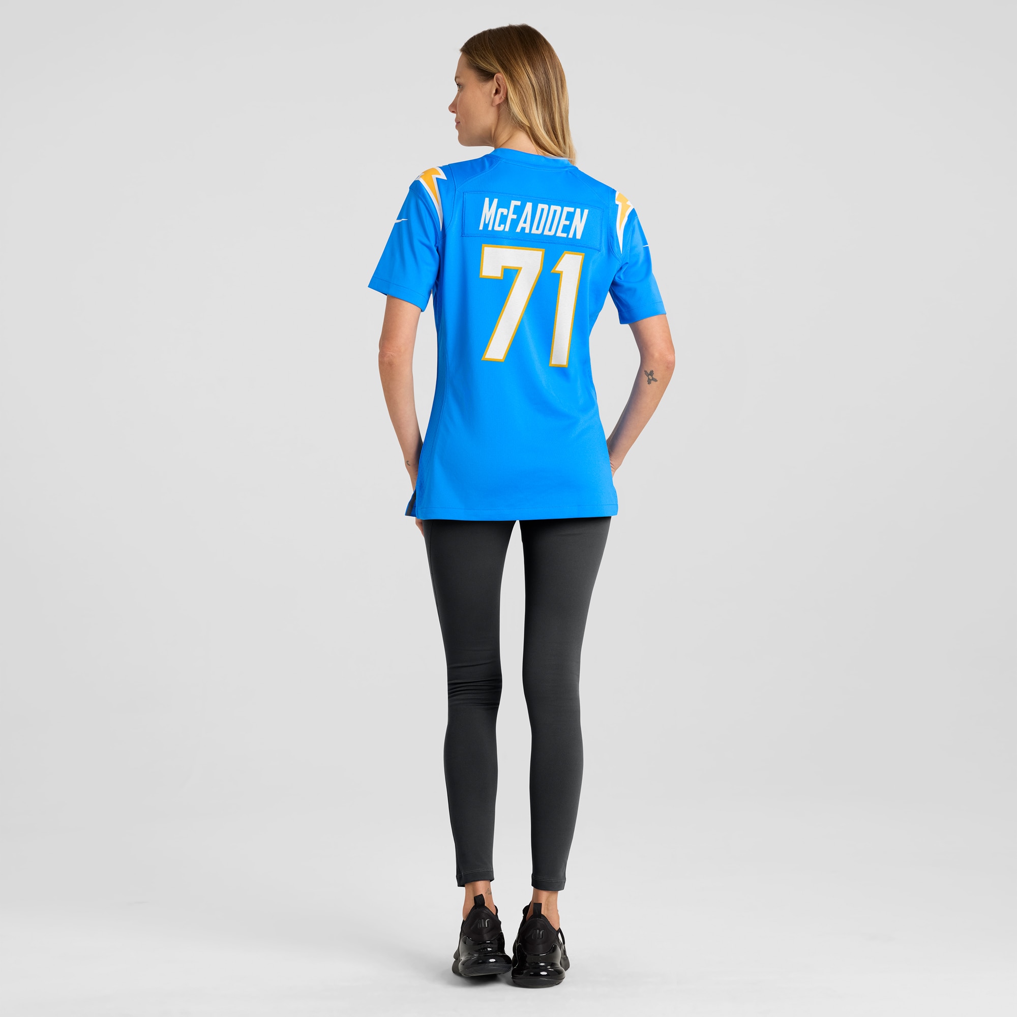 Los Angeles Chargers McFadden Powder Blue Team Game NFL Jersey Women's