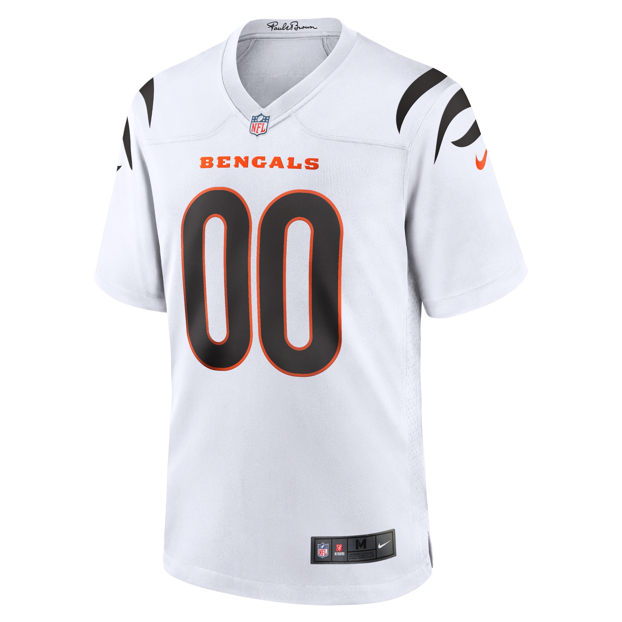 Cincinnati Bengals White Game Custom NFL Jersey Men's
