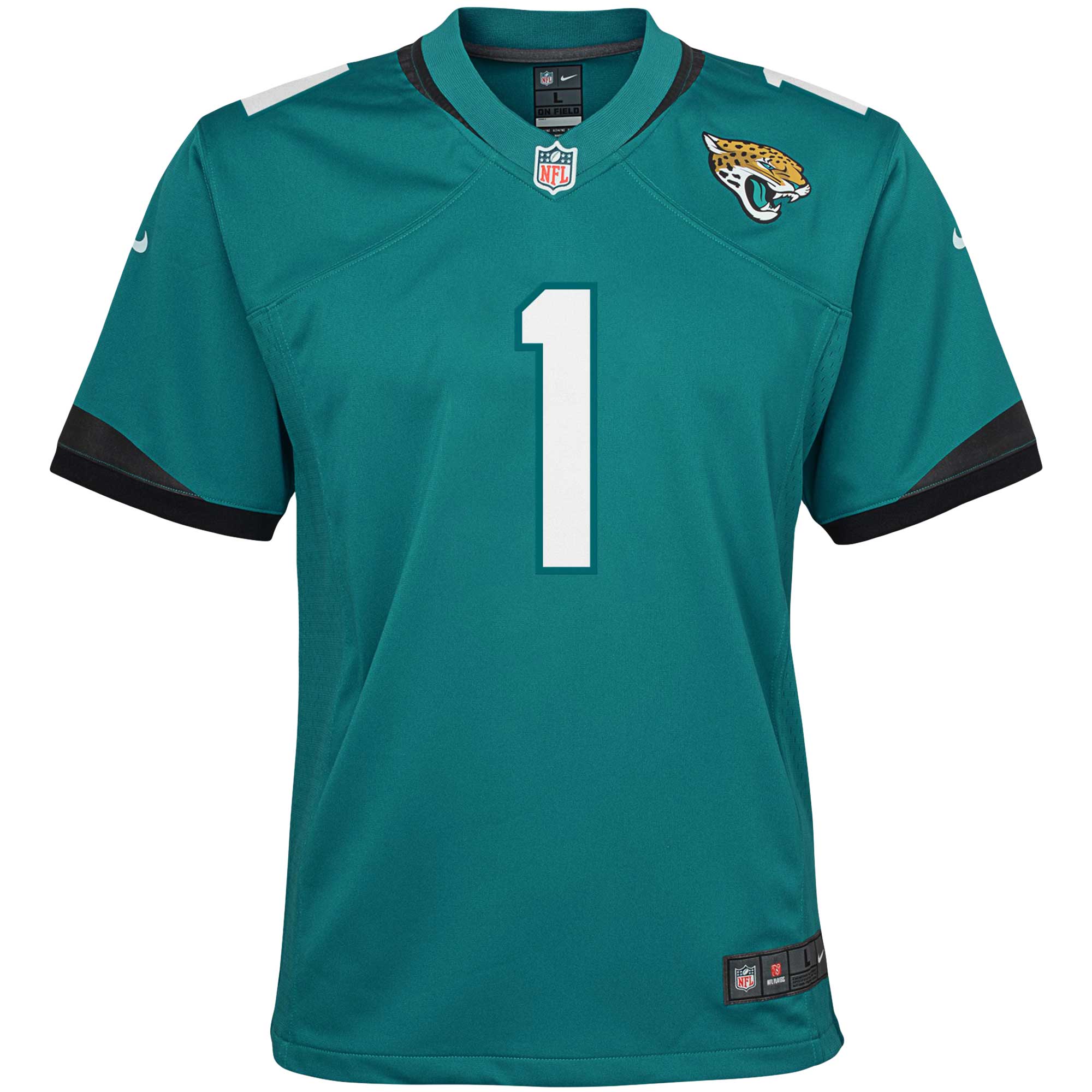 Jacksonville Jaguars Travis Etienne Teal Game NFL Jersey Youth