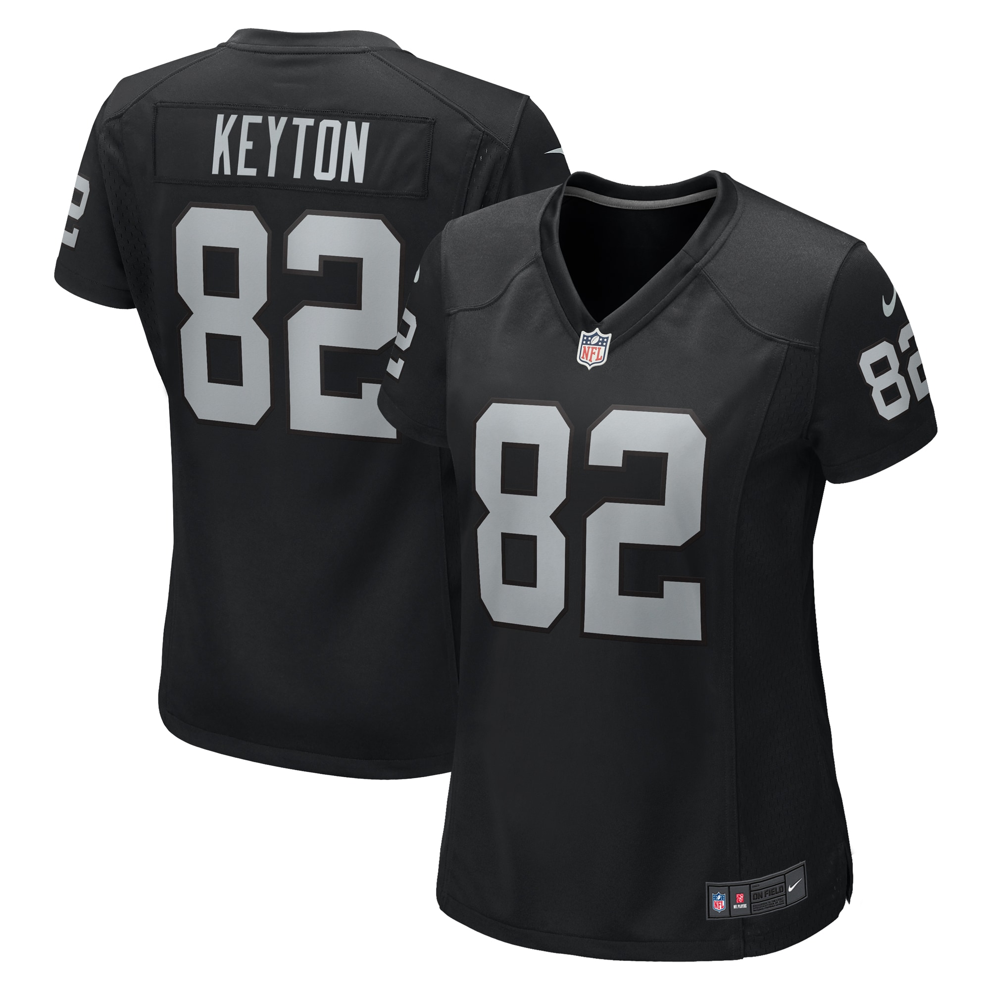 Las Vegas Raiders Ramel Keyton Black Game NFL Jersey Women's