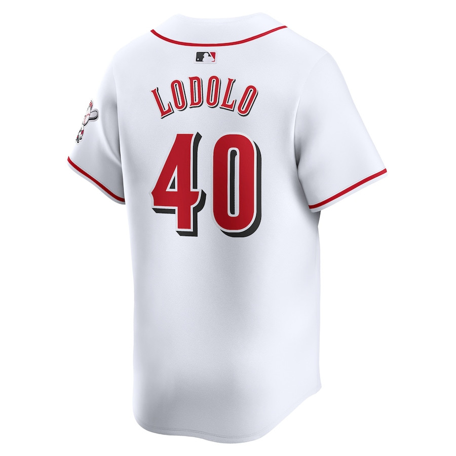 Nick Lodolo 40 Cincinnati Reds Home Limited White MLB Jersey Men's