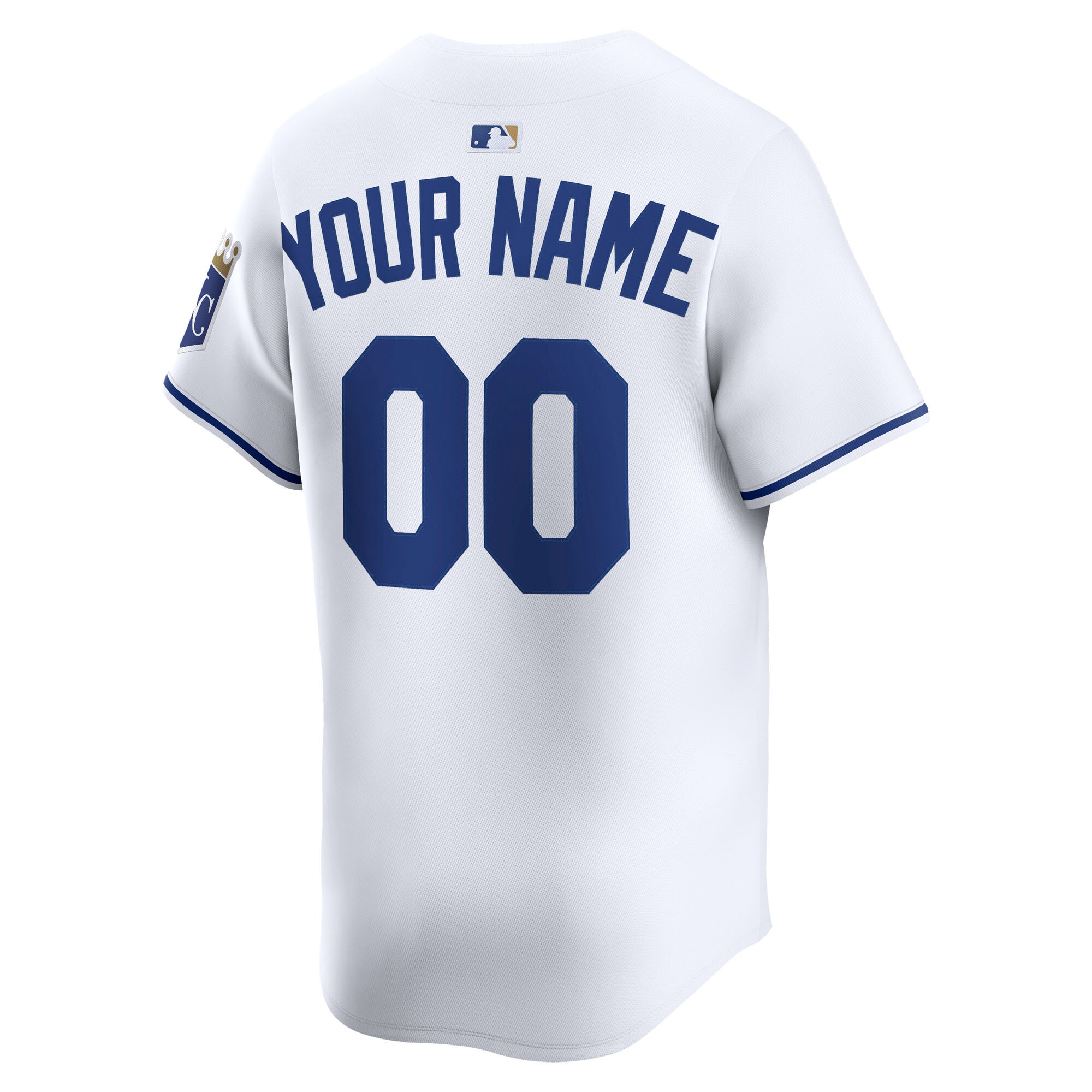 Kansas City Royals White Home Limited Custom MLB Jersey Men's