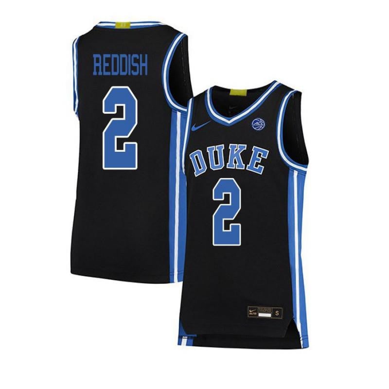2 Cam Reddish Black Elite Duke Blue Devils NCAA Jersey Men's