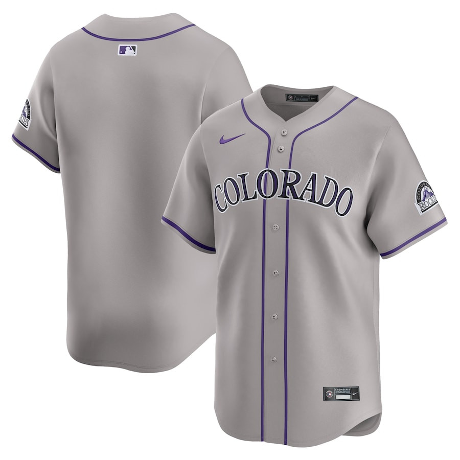 Colorado Rockies Road Limited Gray MLB Jersey Men's