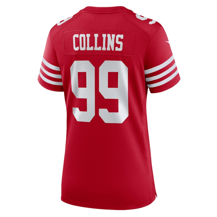 Maliek Collins 99 San Francisco 49ers Game Scarlet NFL Jersey Women's