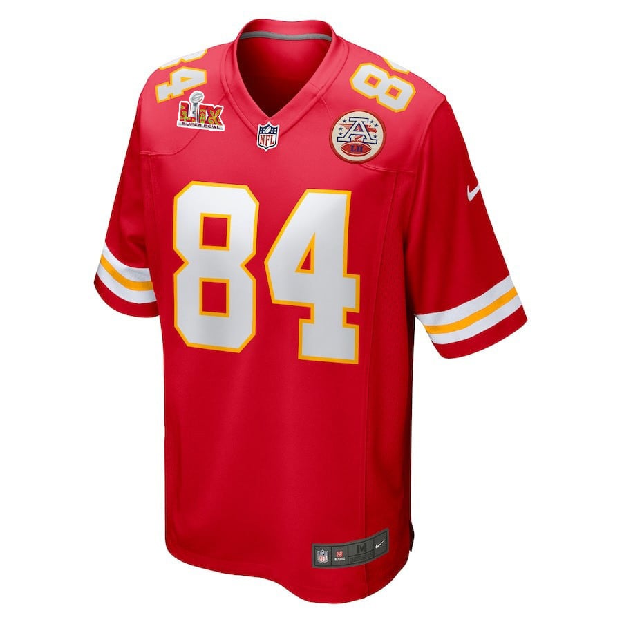 Justin Watson #84 Kansas City Chiefs Super Bowl LIX Red NFL Jersey Youth