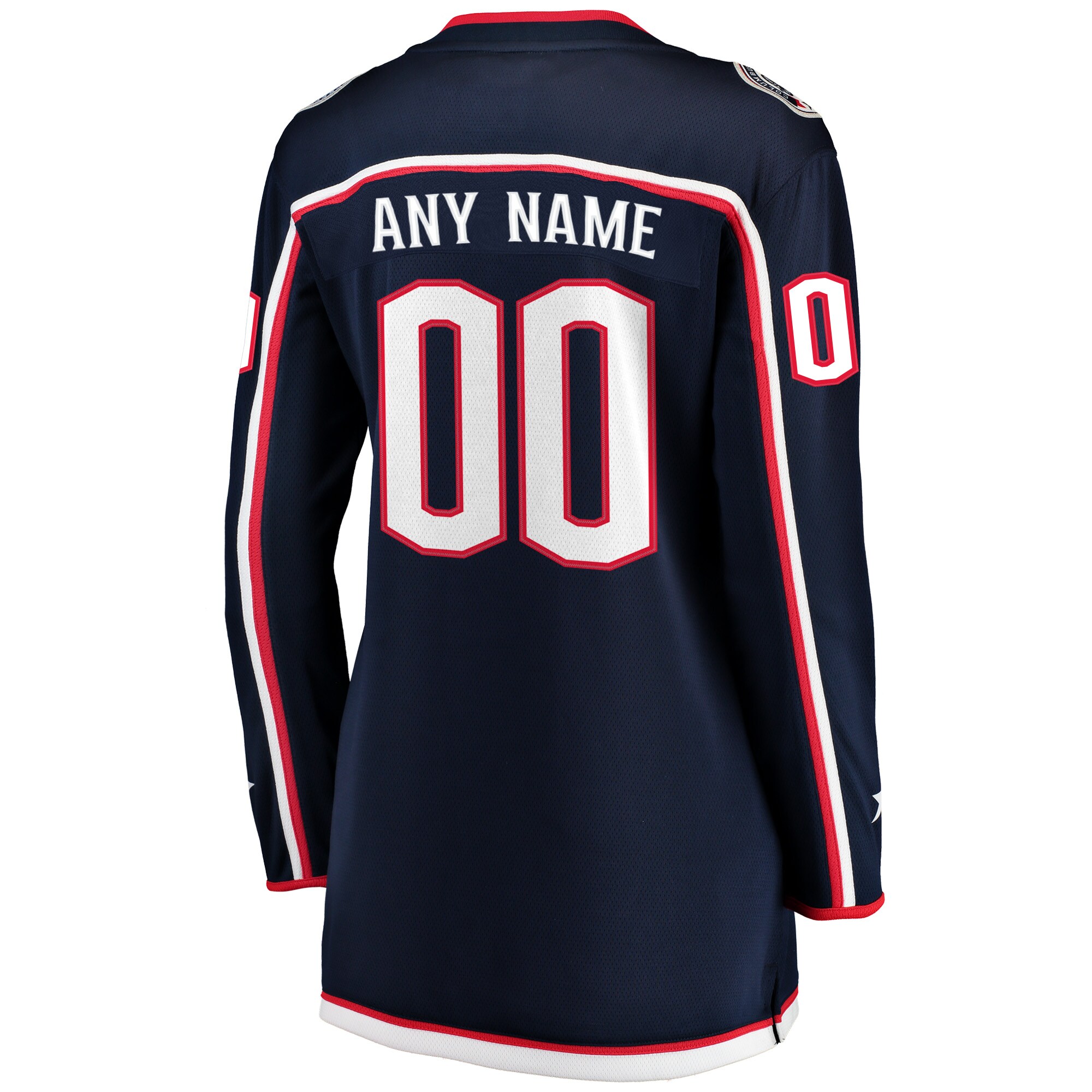 Columbus Blue Jackets Navy Home Breakaway Custom NHL Jersey Women's