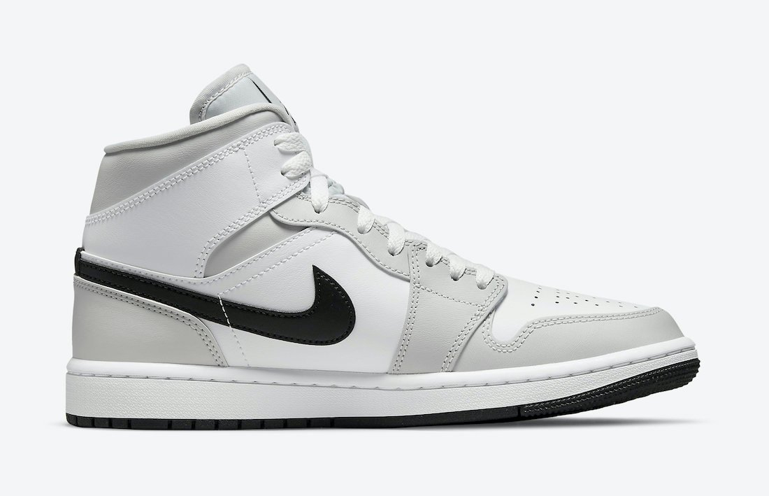 Wmns Air Jordan 1 Mid Light Smoke Grey BQ6472-015
