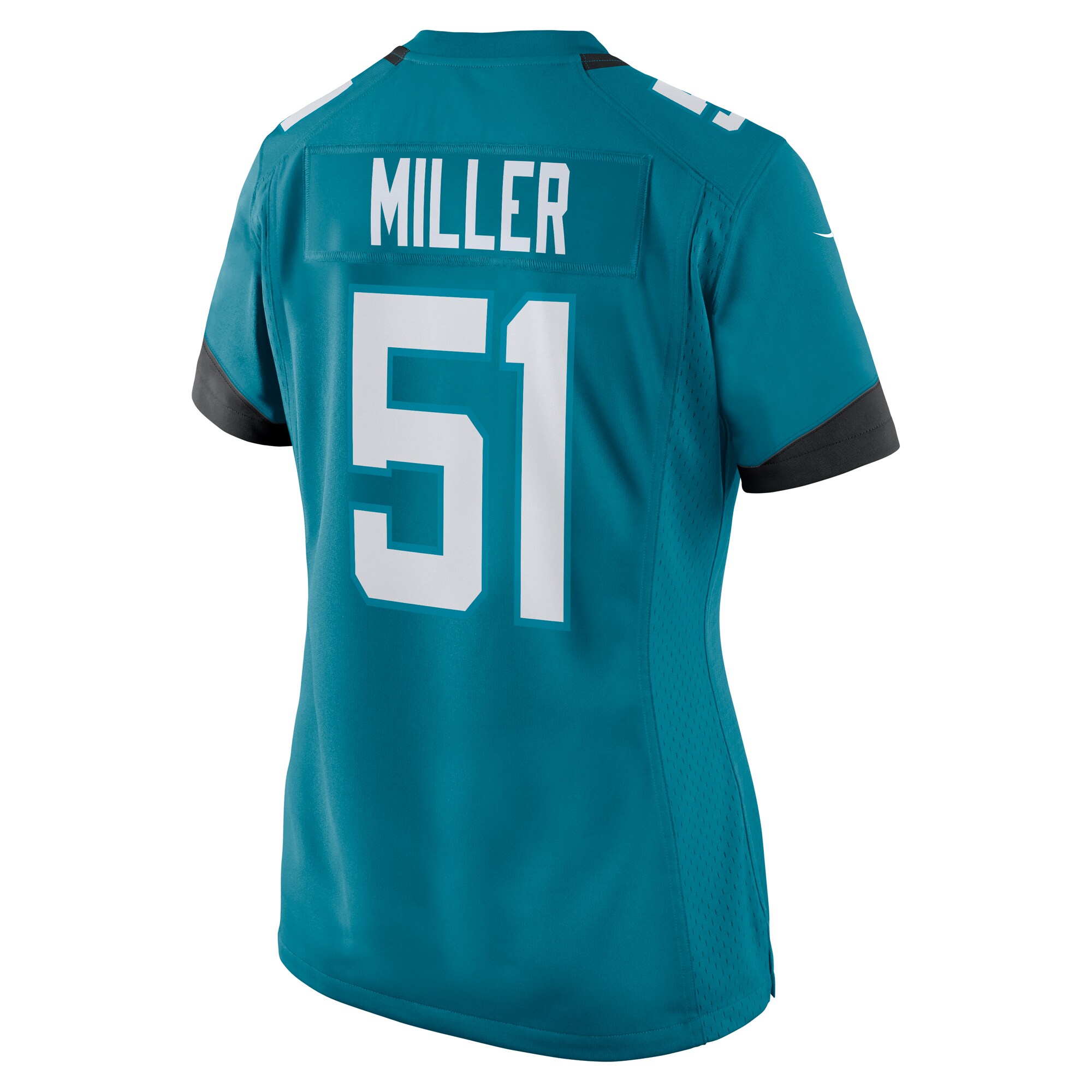 Jacksonville Jaguars Ventrell Miller Teal Game NFL Jersey Women's