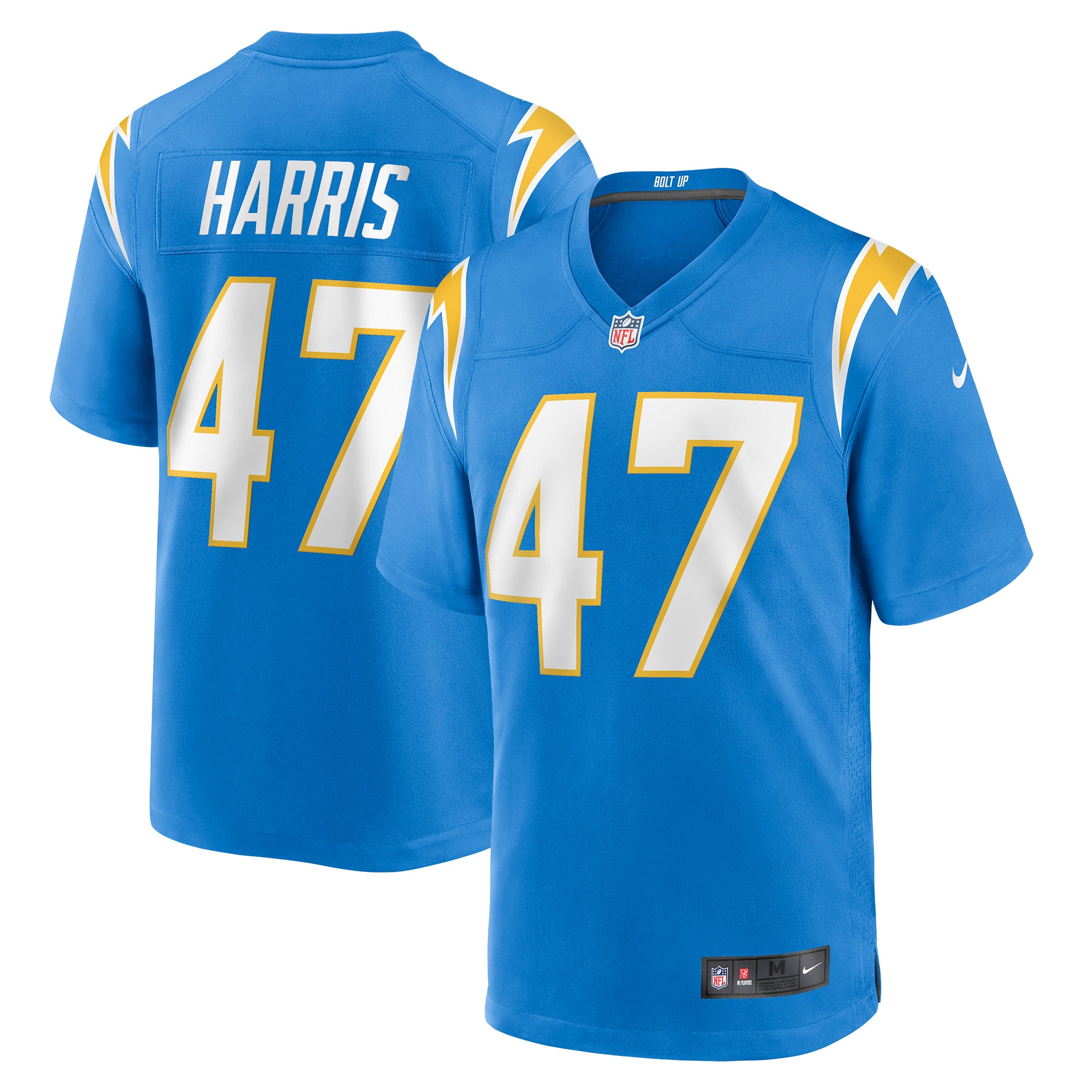 Los Angeles Chargers Josh Harris Powder Blue Game NFL Jersey Men's