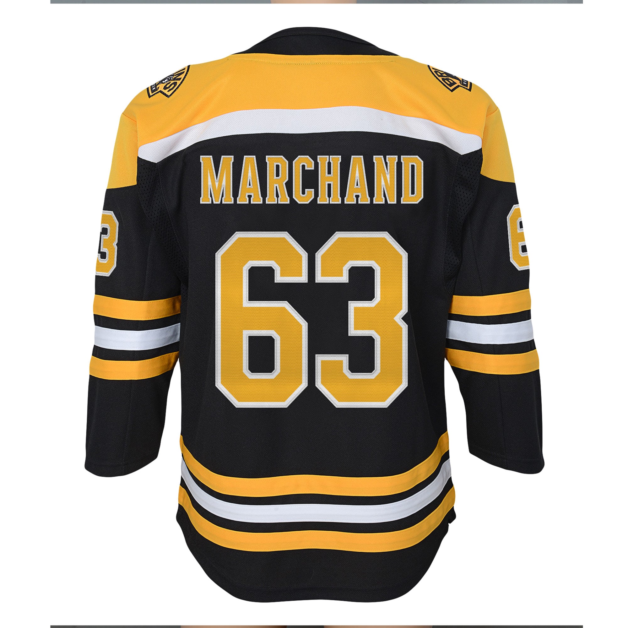 Boston Bruins Brad Marchand Black Home Premier Player NHL Jersey Youth