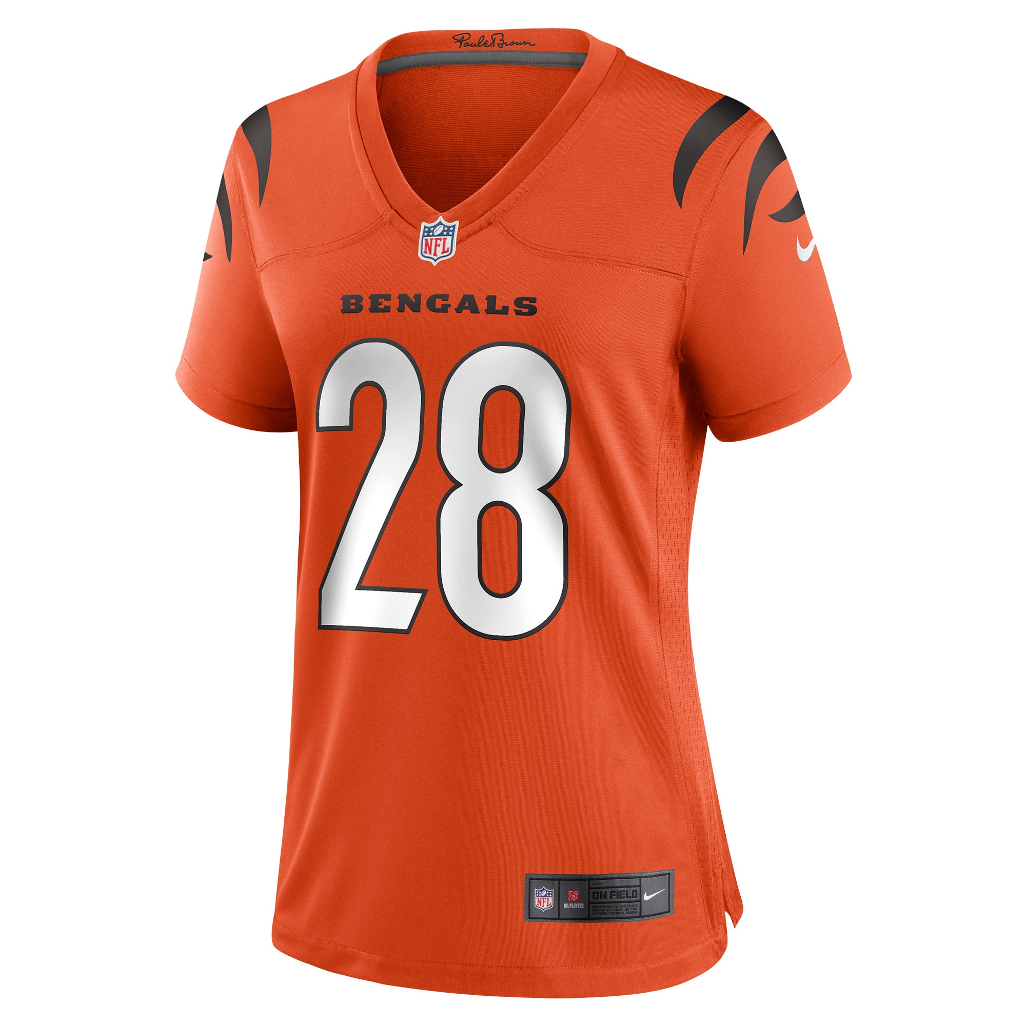 Cincinnati Bengals Corey Dillon Orange Retired Game NFL Jersey Women's