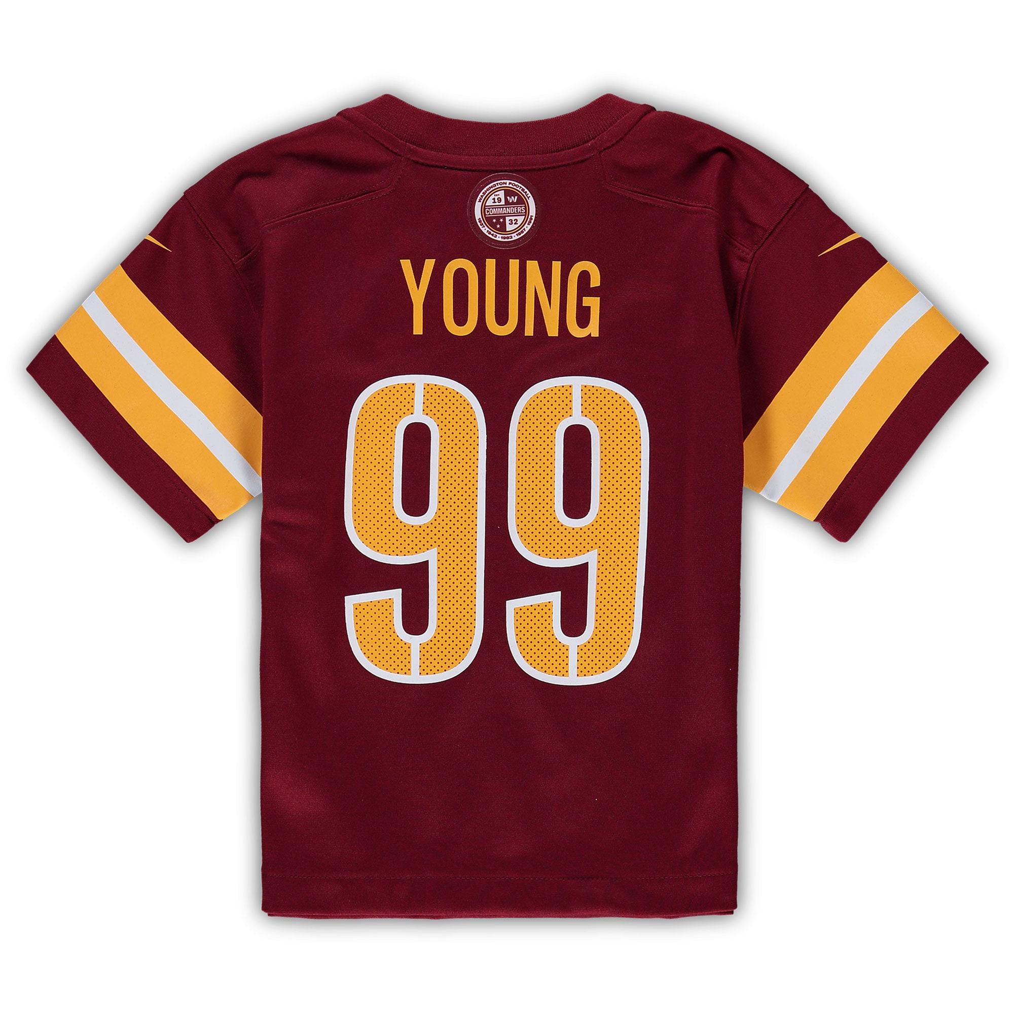 Preschool Washington Commanders Chase Young Burgundy Game NFL Jersey Men's