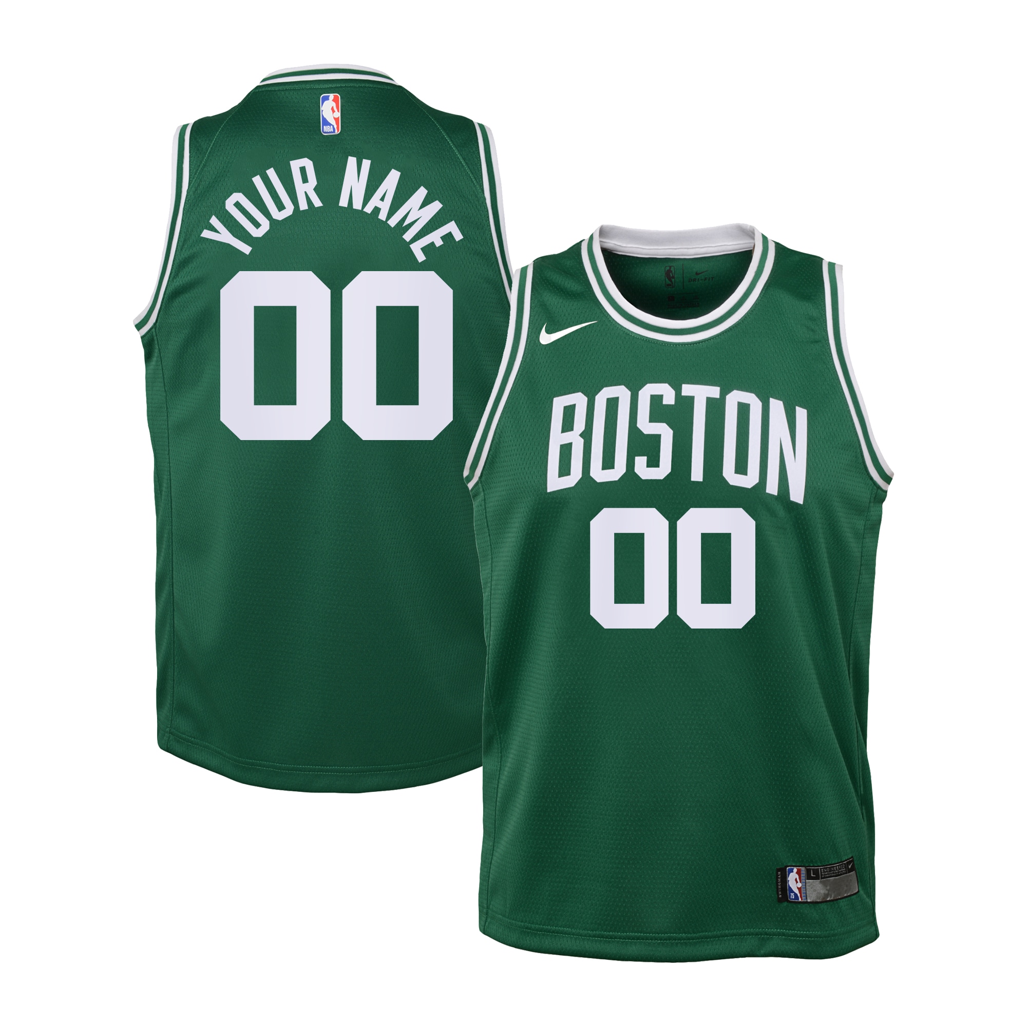 Boston Celtics Icon Swingman Custom NBA Jersey Youth