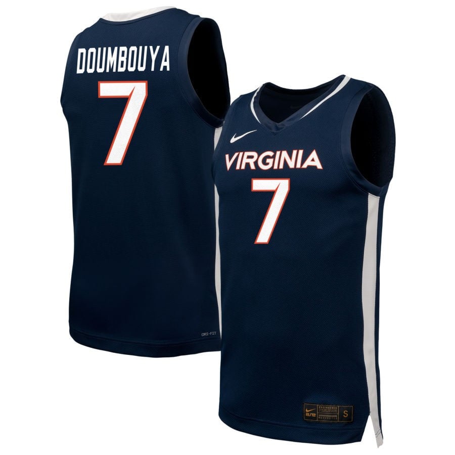 Hawaii Doumbouya 7 Virginia Cavalier Unisex NIL Navy NCAA Jersey Unisex