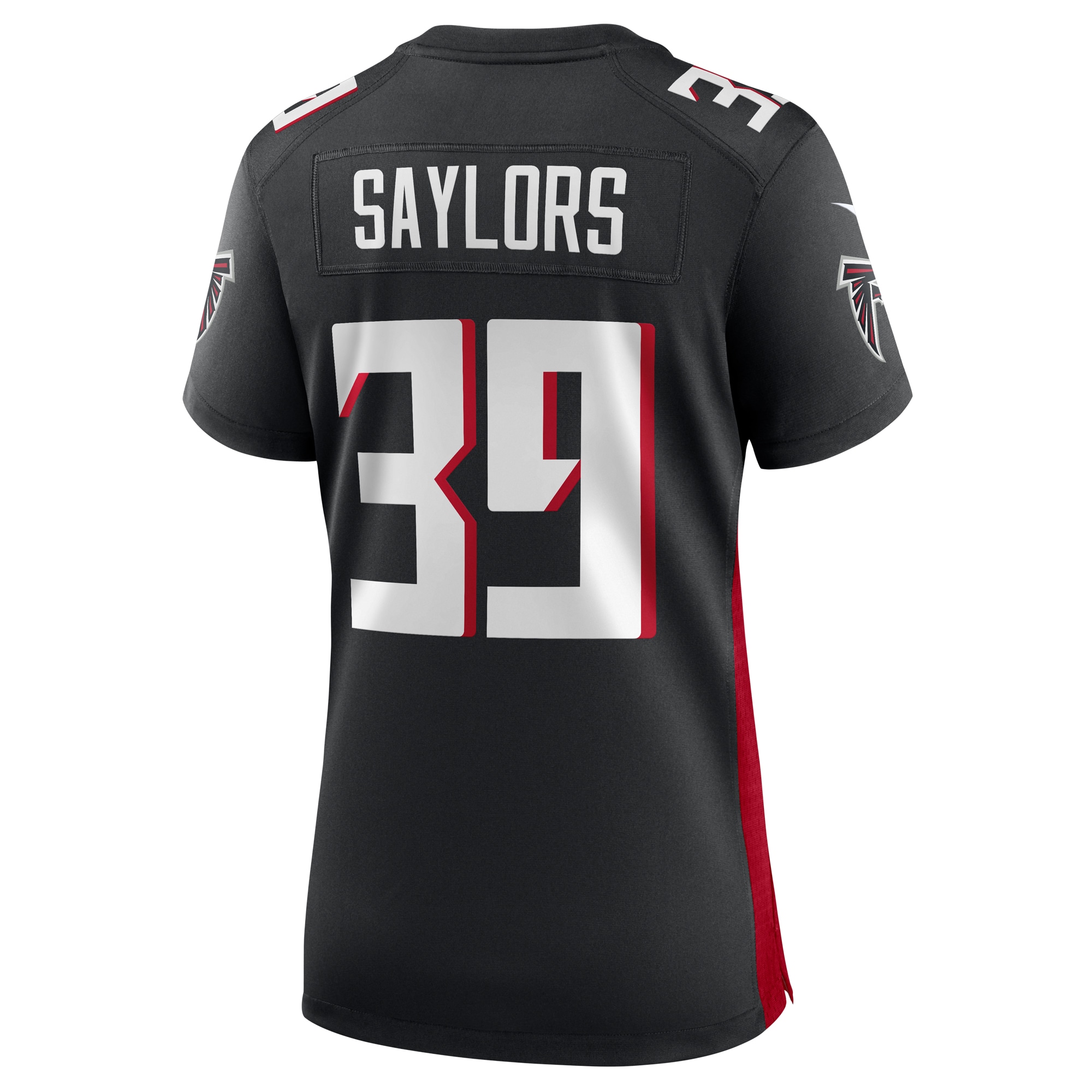 Atlanta Falcons Jacob Saylors Black Game NFL Jersey Women's