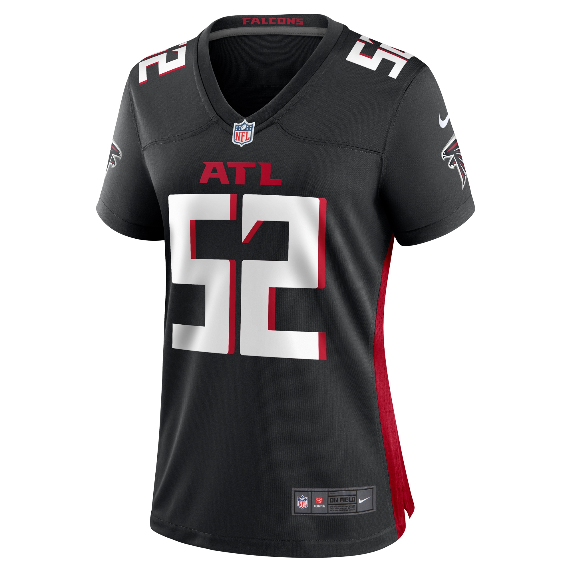 Atlanta Falcons Milo Eifler Black Game NFL Jersey Women's