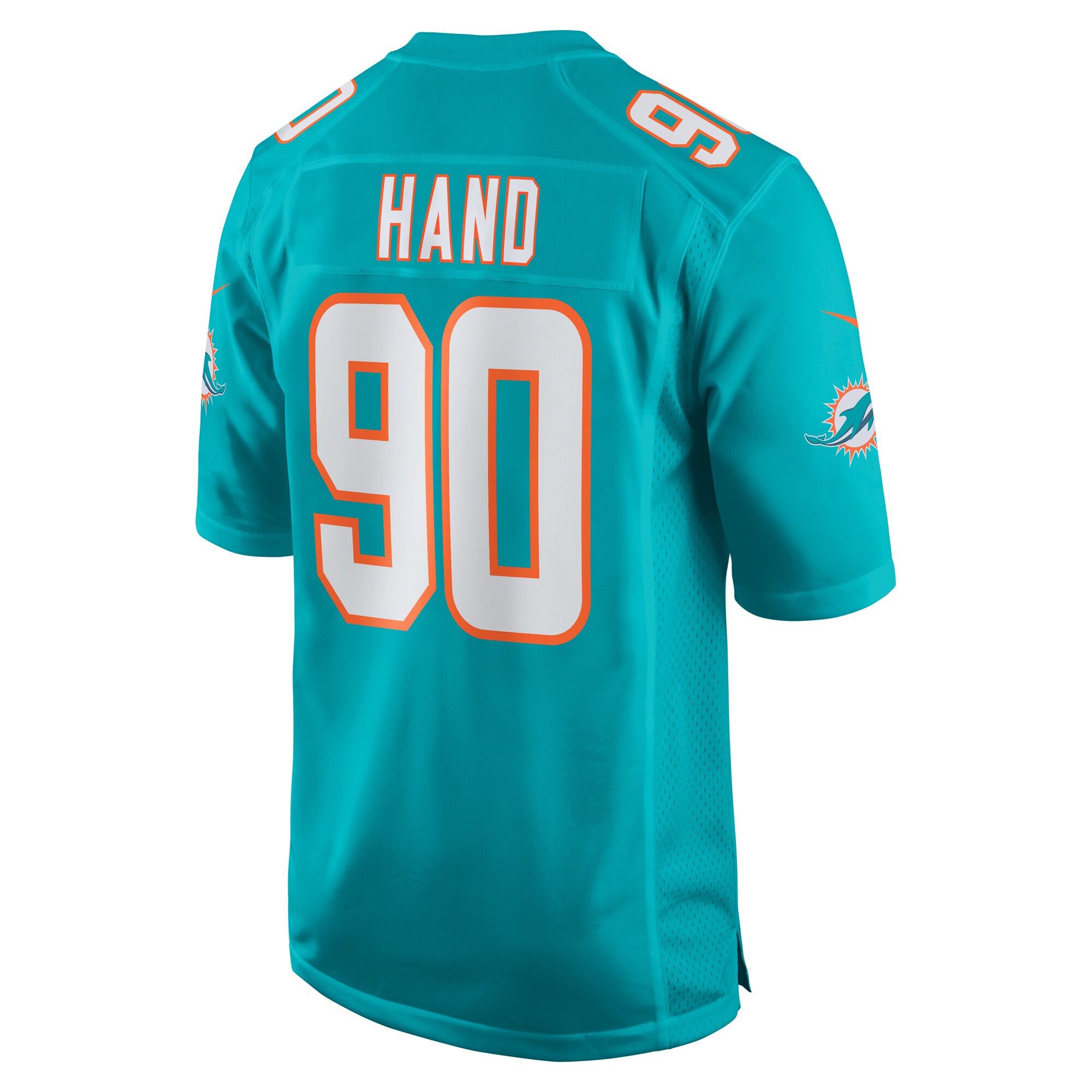 Miami Dolphins Da'Shawn Hand Aqua Game NFL Jersey Men's