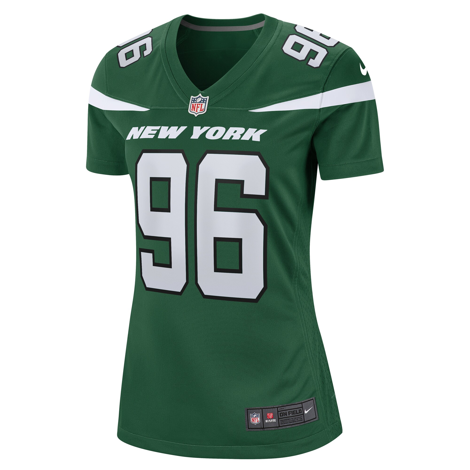 New York Jets Al Woods Gotham Green Game NFL Jersey Women's