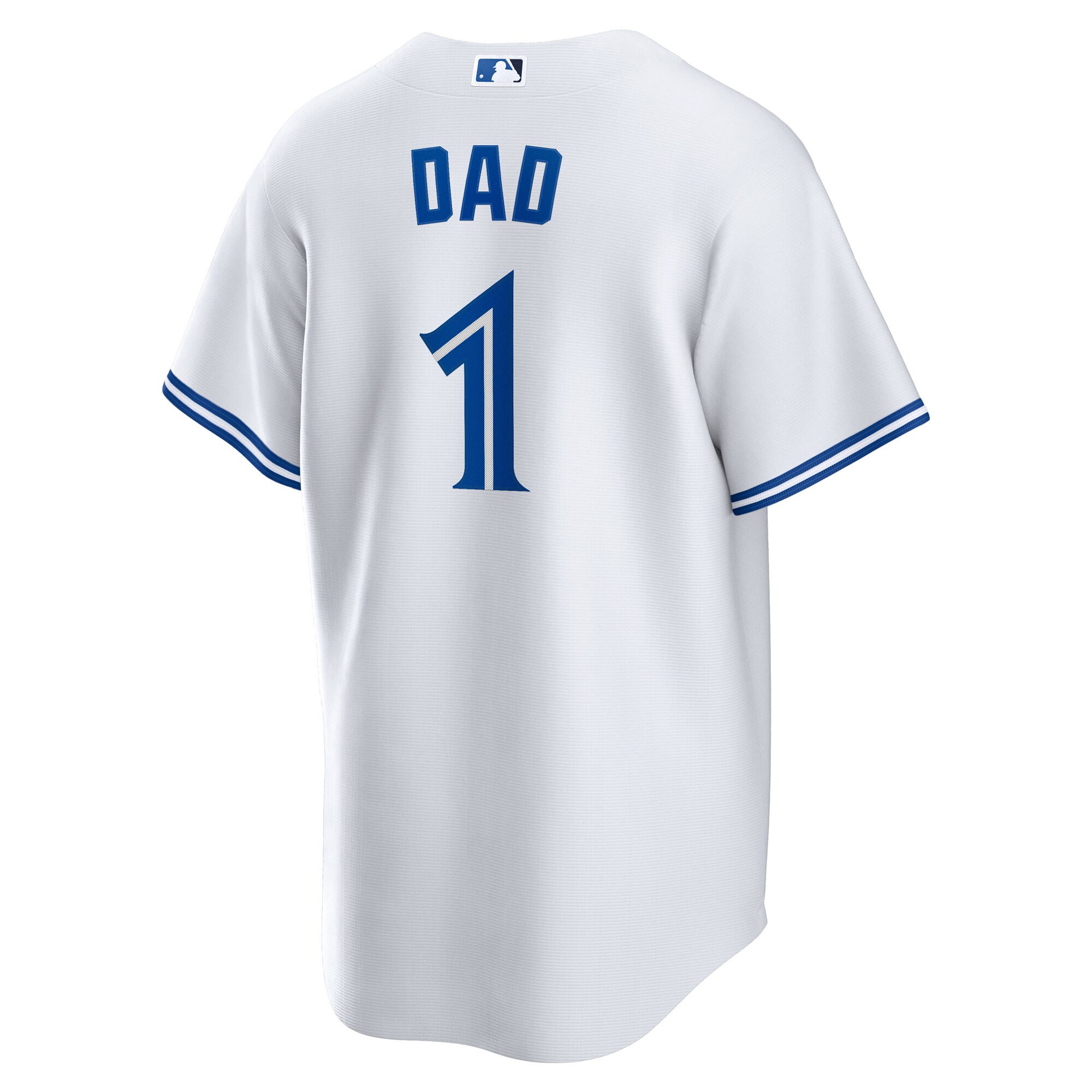 Toronto Blue Jays White #1 Dad Home MLB Jersey Men's