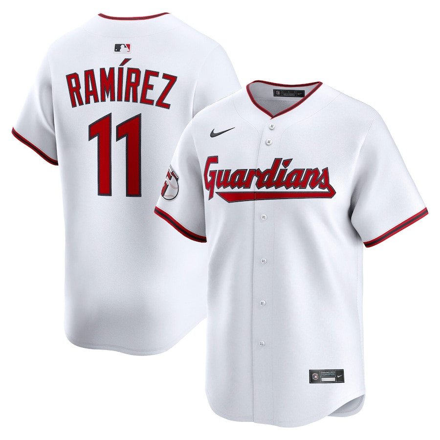 Jose Ramirez 11 Cleveland Guardians Home Limited White MLB Jersey Men's