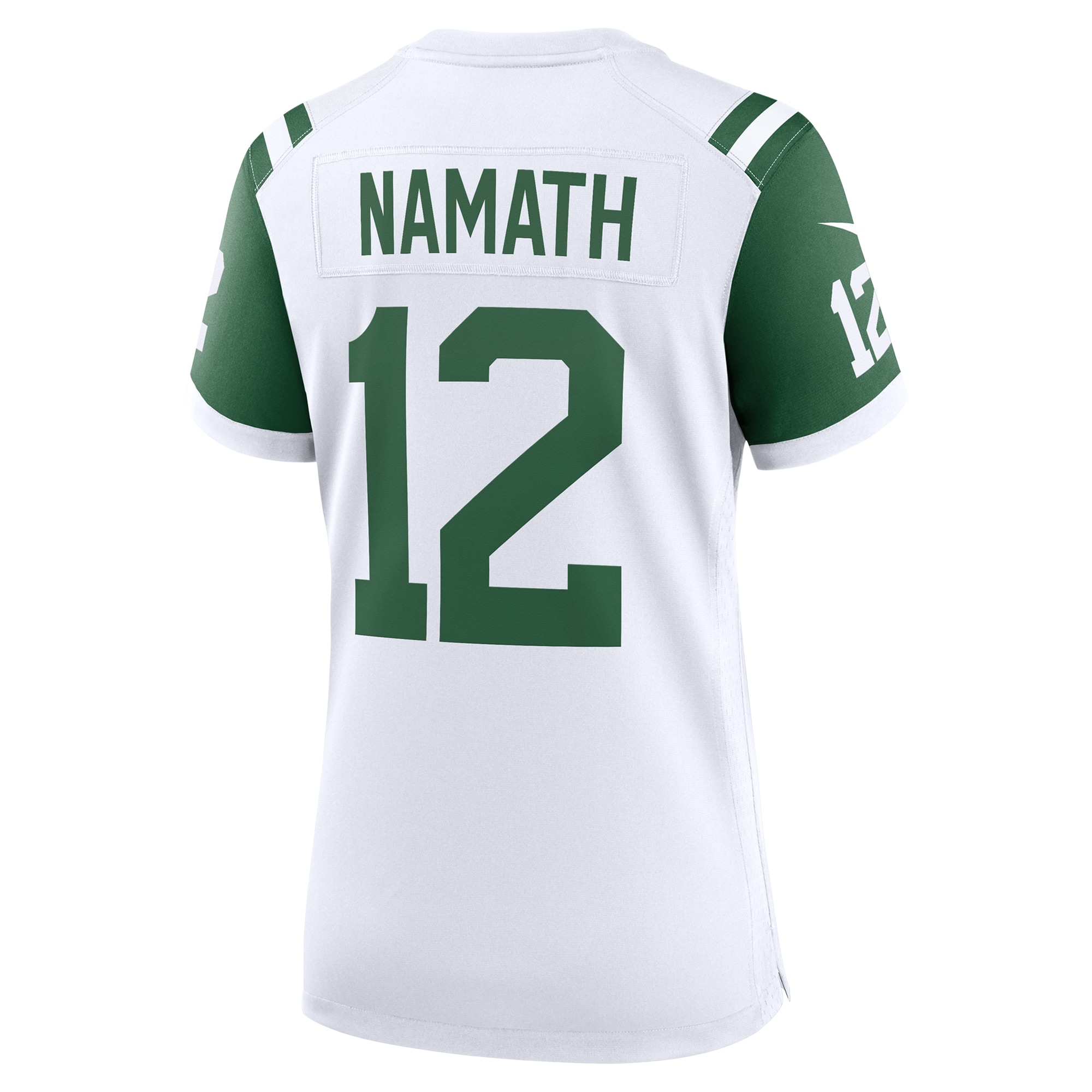 New York Jets Joe Namath White Classic Alternate Retired Player Game NFL Jersey Women's