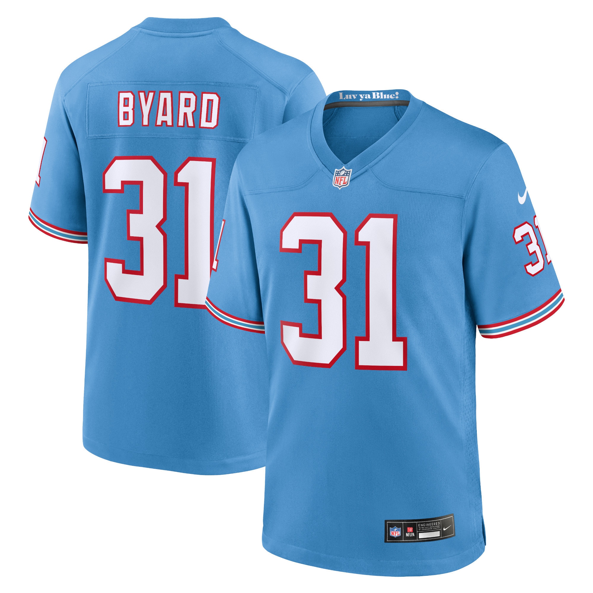 Tennessee Titans Kevin Byard Light Blue Game NFL Jersey Youth