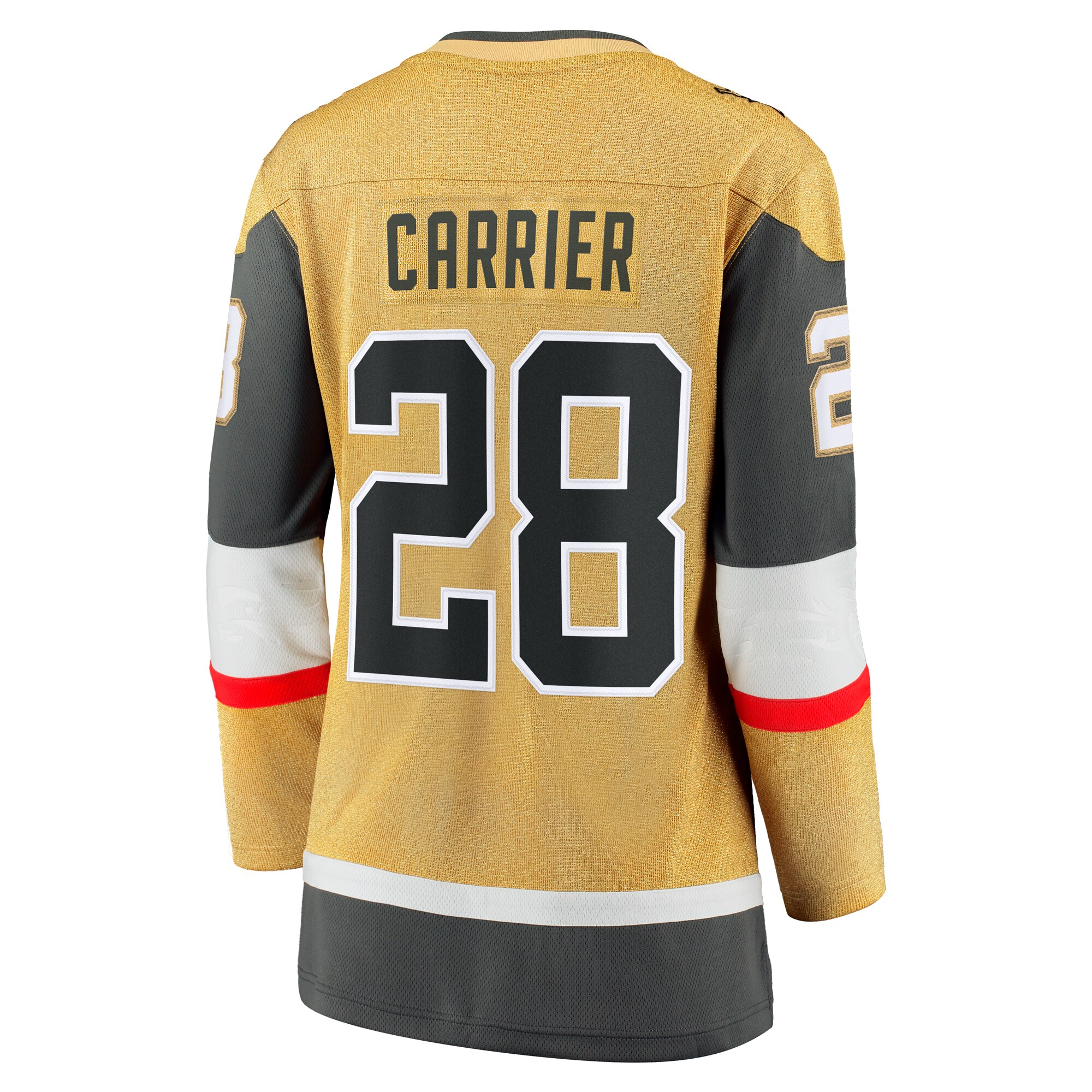 Vegas Golden Knights William Carrier Gold Home Breakaway Player NHL Jersey Women's