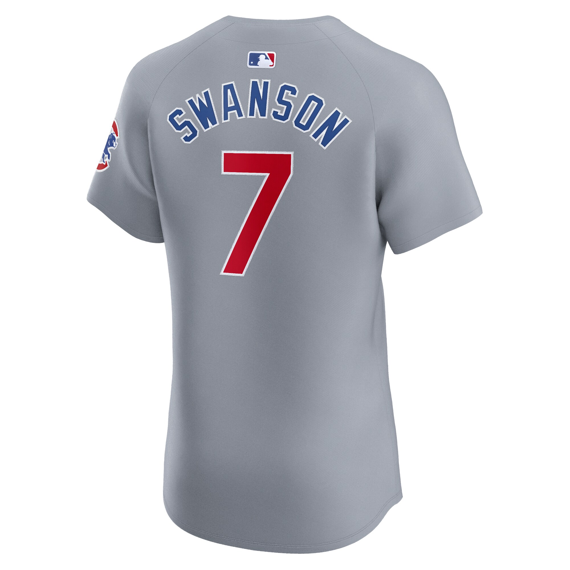 Chicago Cubs Dansby Swanson Gray Road Elite Player MLB Jersey Men's