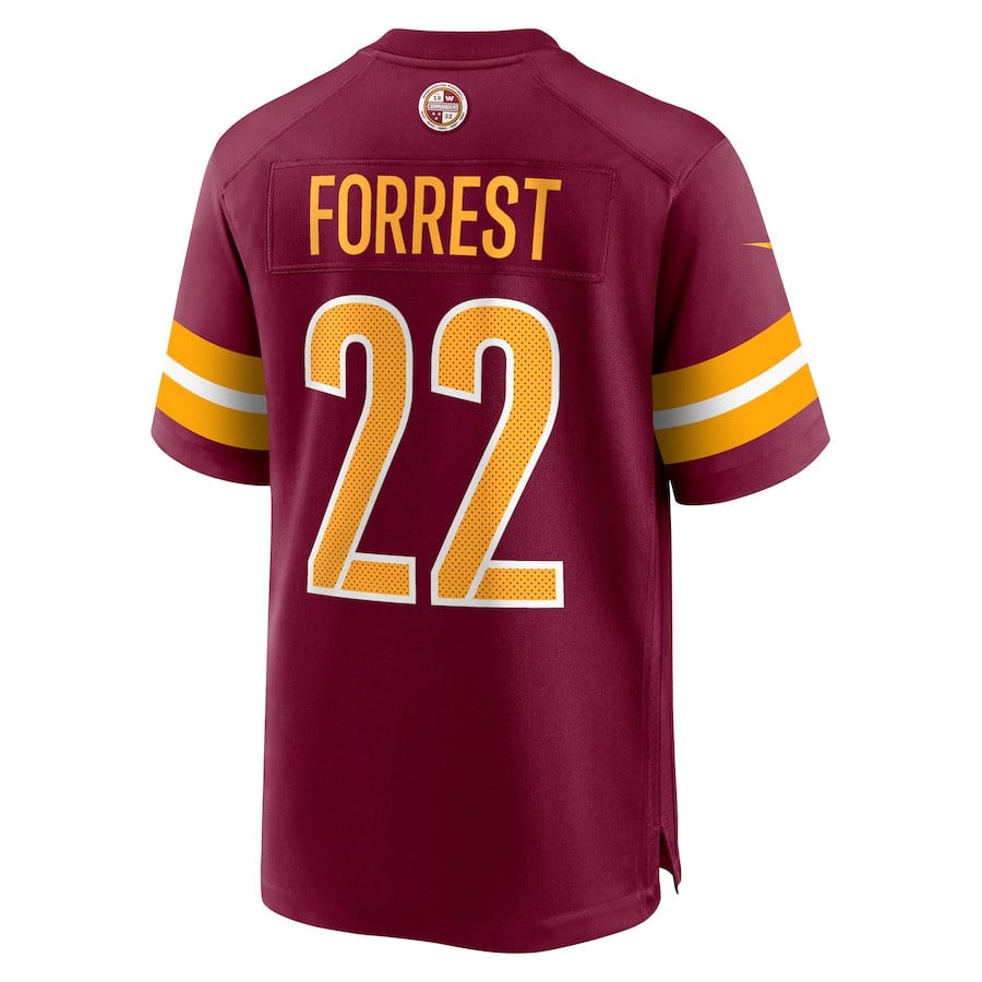 Darrick Forrest #22 Washington Commanders Super Bowl LIX Burgundy NFL Jersey Youth