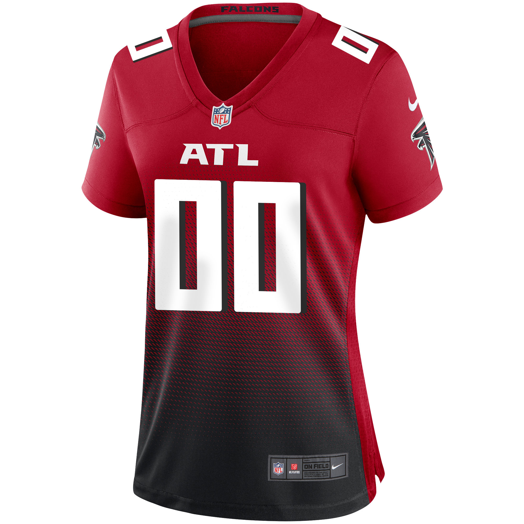 Atlanta Falcons Red Alternate Custom Game NFL Jersey Women's