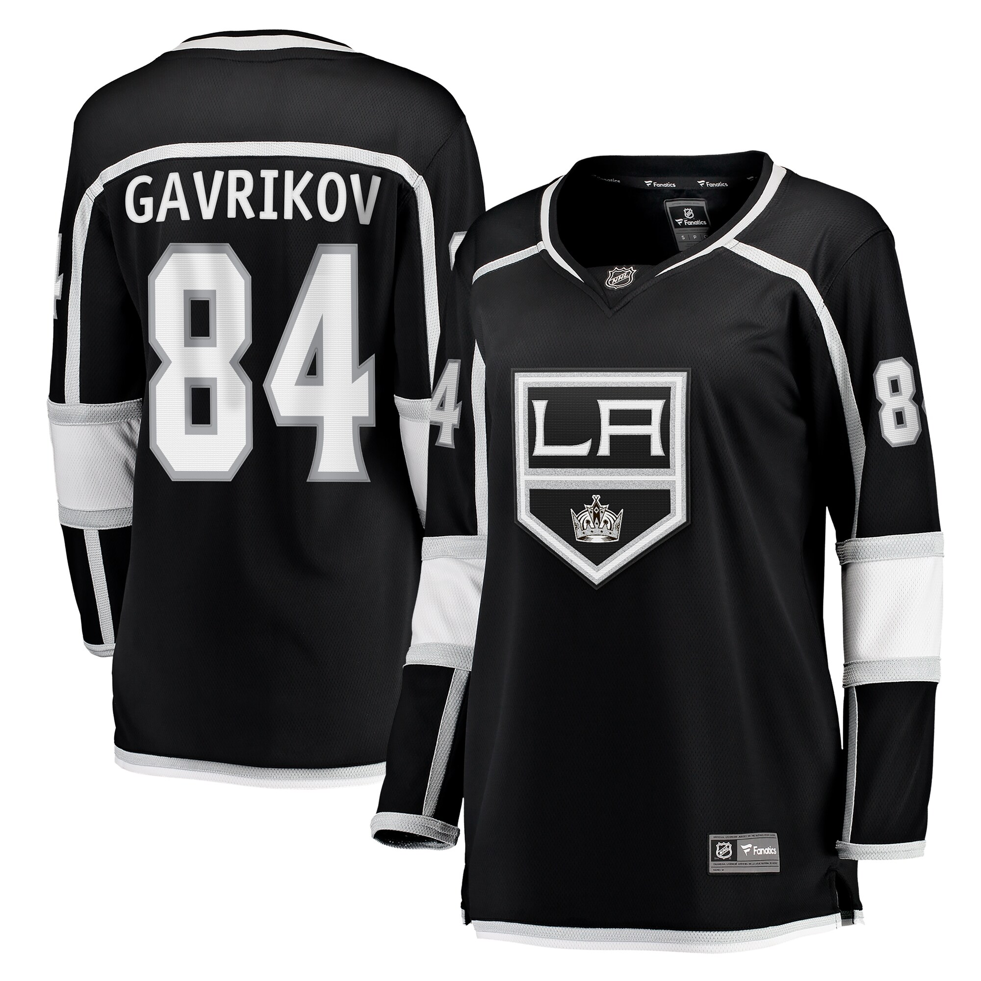 Los Angeles Kings Vladislav Gavrikov Black Home Breakaway NHL Jersey Women's