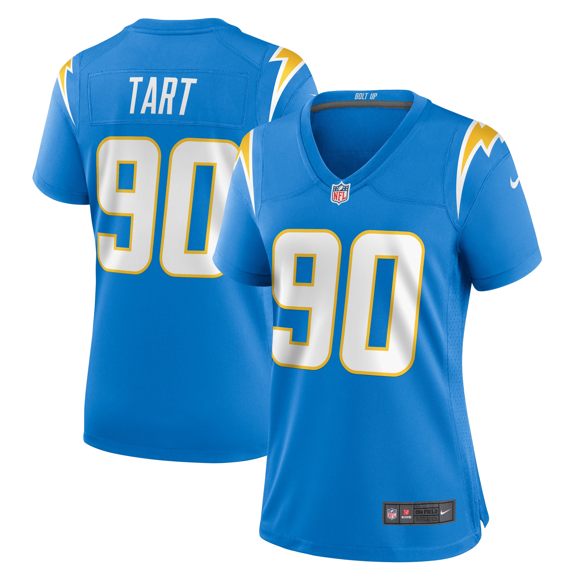 Los Angeles Chargers Teair Tart Powder Blue Game NFL Jersey Women's