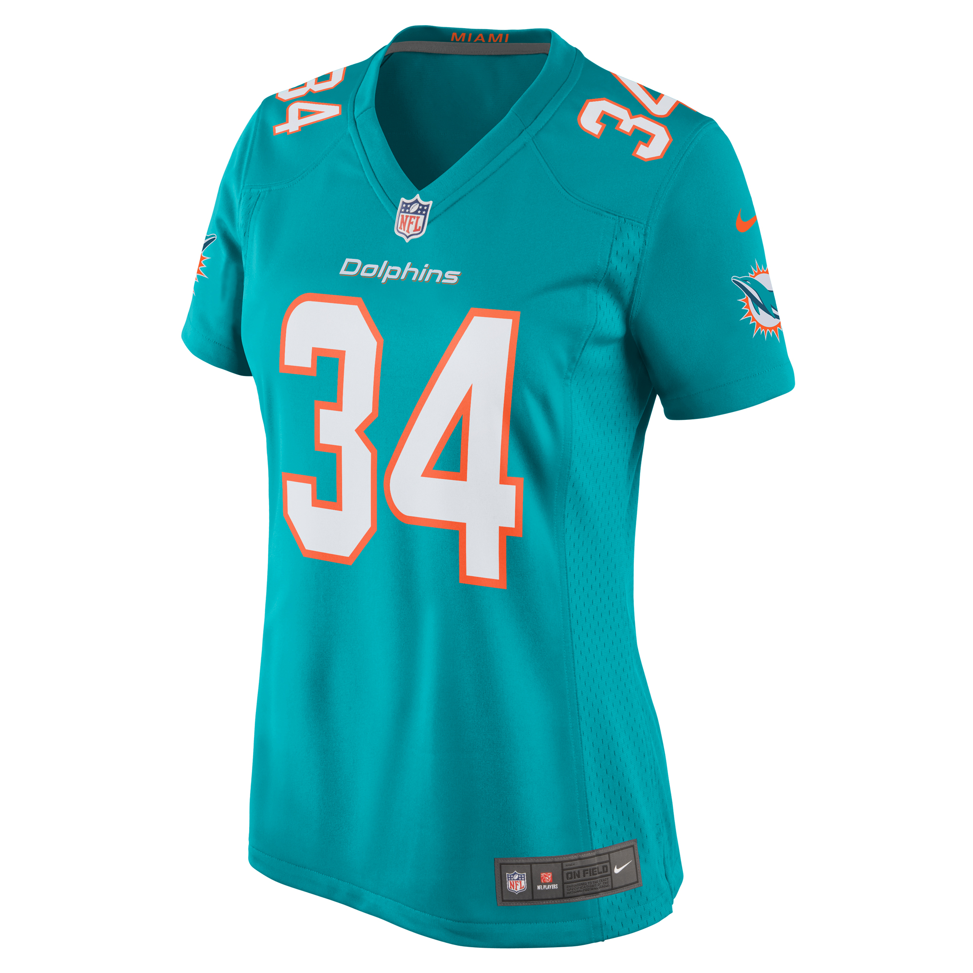 Miami Dolphins Parry Nickerson Aqua Team Game NFL Jersey Women's
