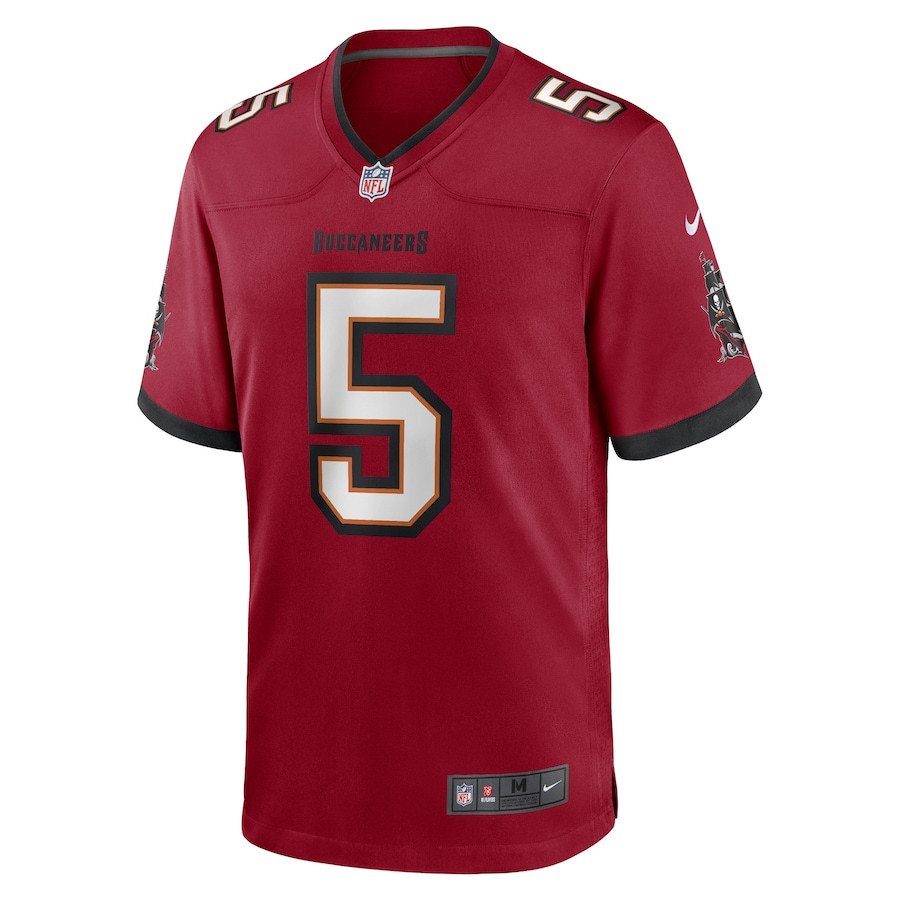 Jake Camarda 5 Tampa Bay Buccaneers Game Red NFL Jersey Men's