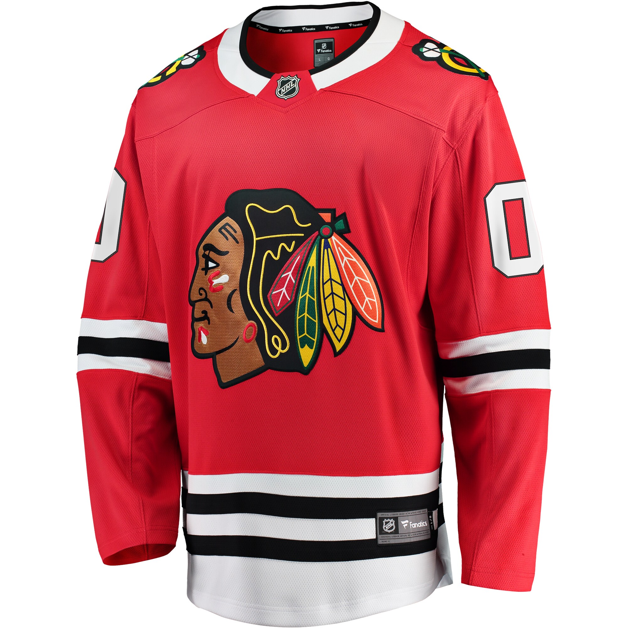 Chicago Blackhawks Red Home Breakaway Custom NHL Jersey Men's