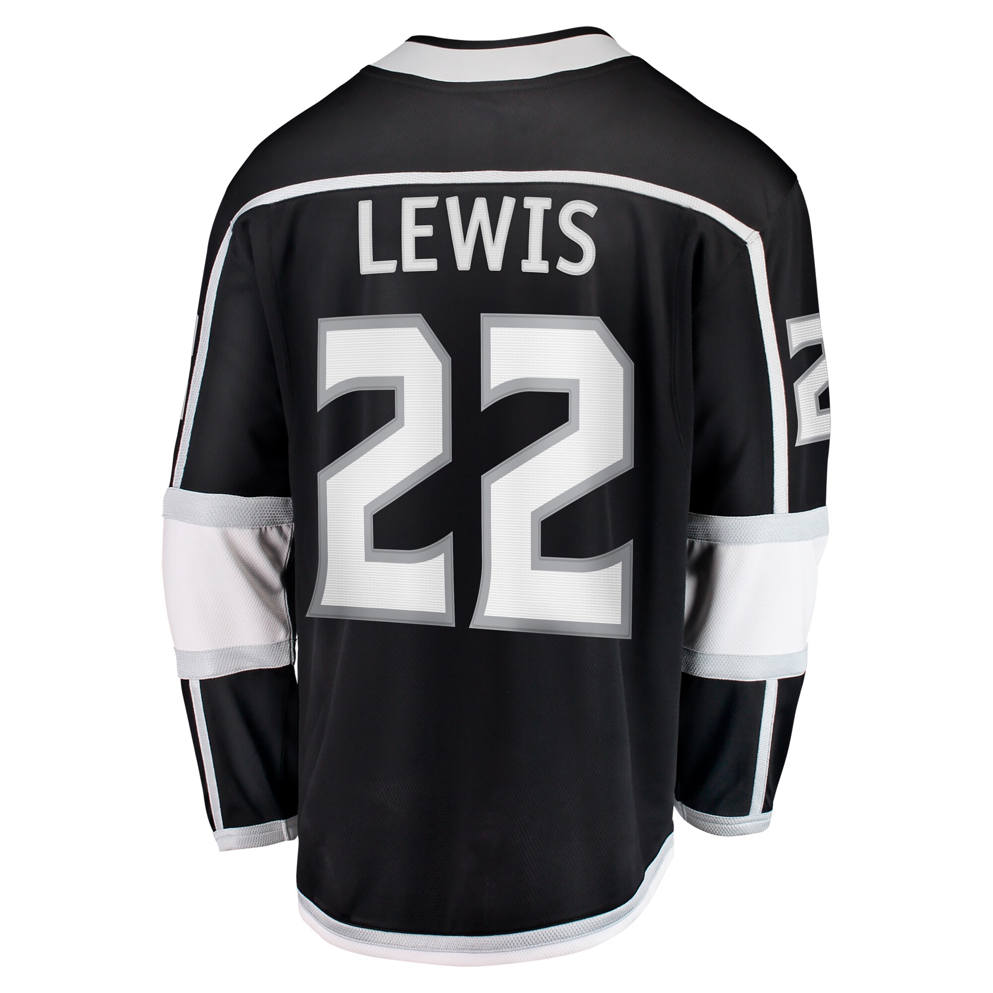 Los Angeles Kings Trevor Lewis Black Home Breakaway NHL Jersey Men's