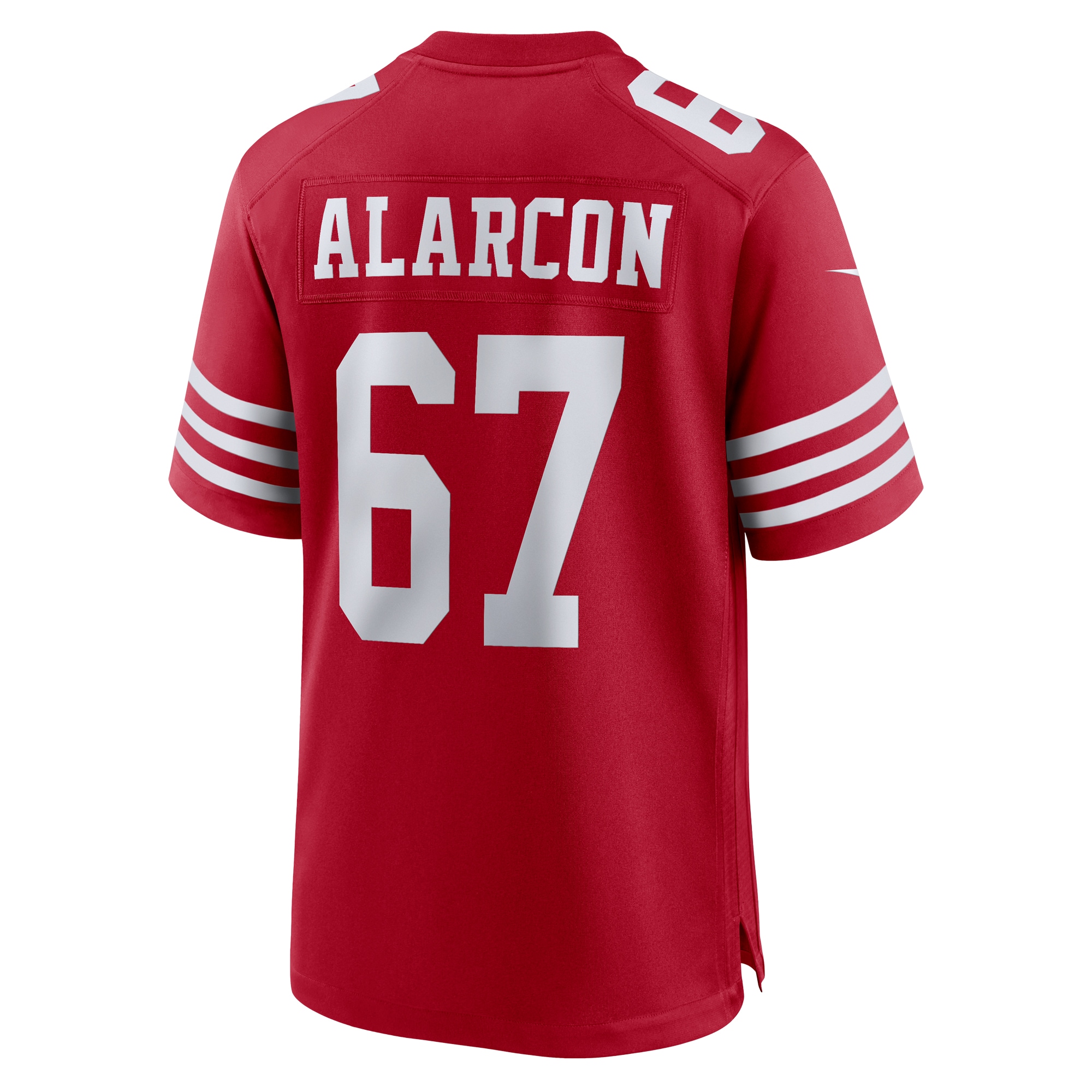 San Francisco 49ers Isaac Alarcon Scarlet Team Game NFL Jersey Men's
