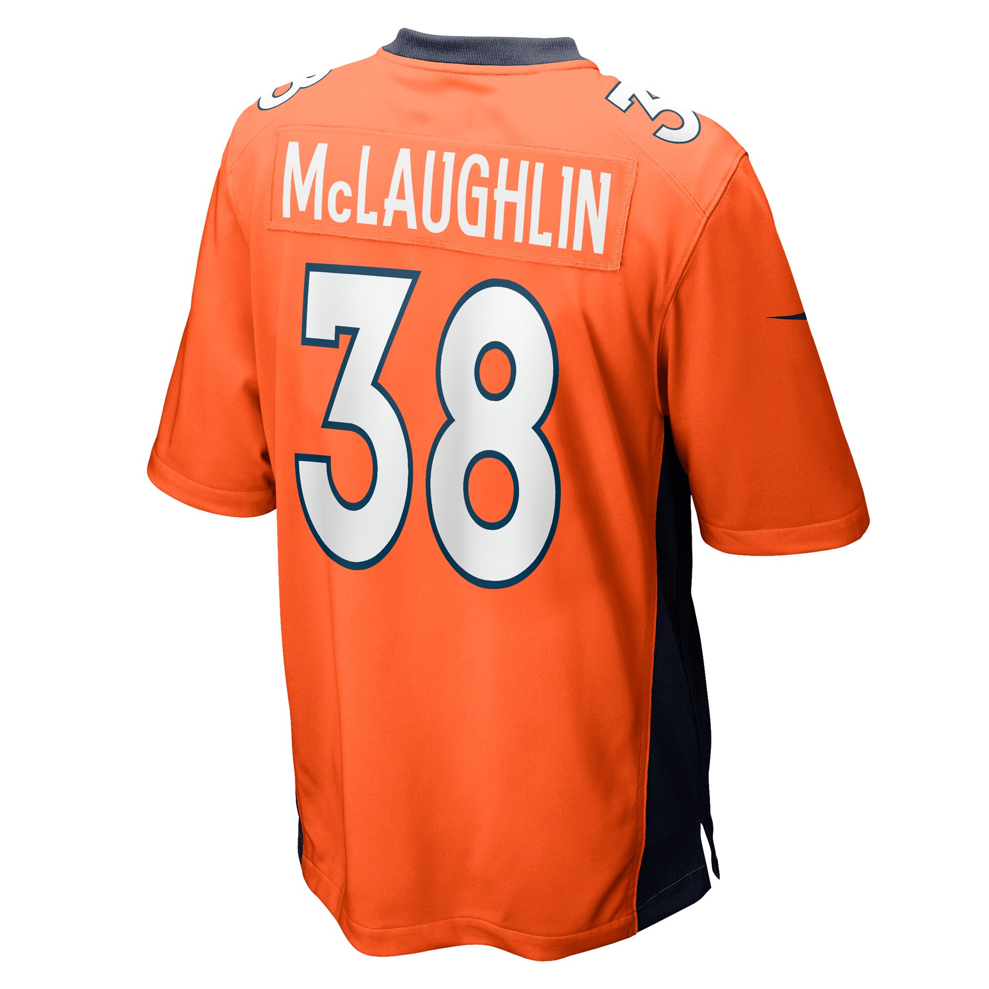 Denver Broncos Jaleel McLaughlin Orange Game NFL Jersey Men's