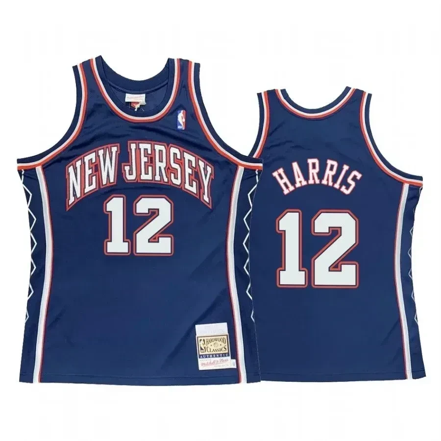 Joe Harris 12 Brooklyn Nets Blue Hardwood Classics NBA Jersey Men's