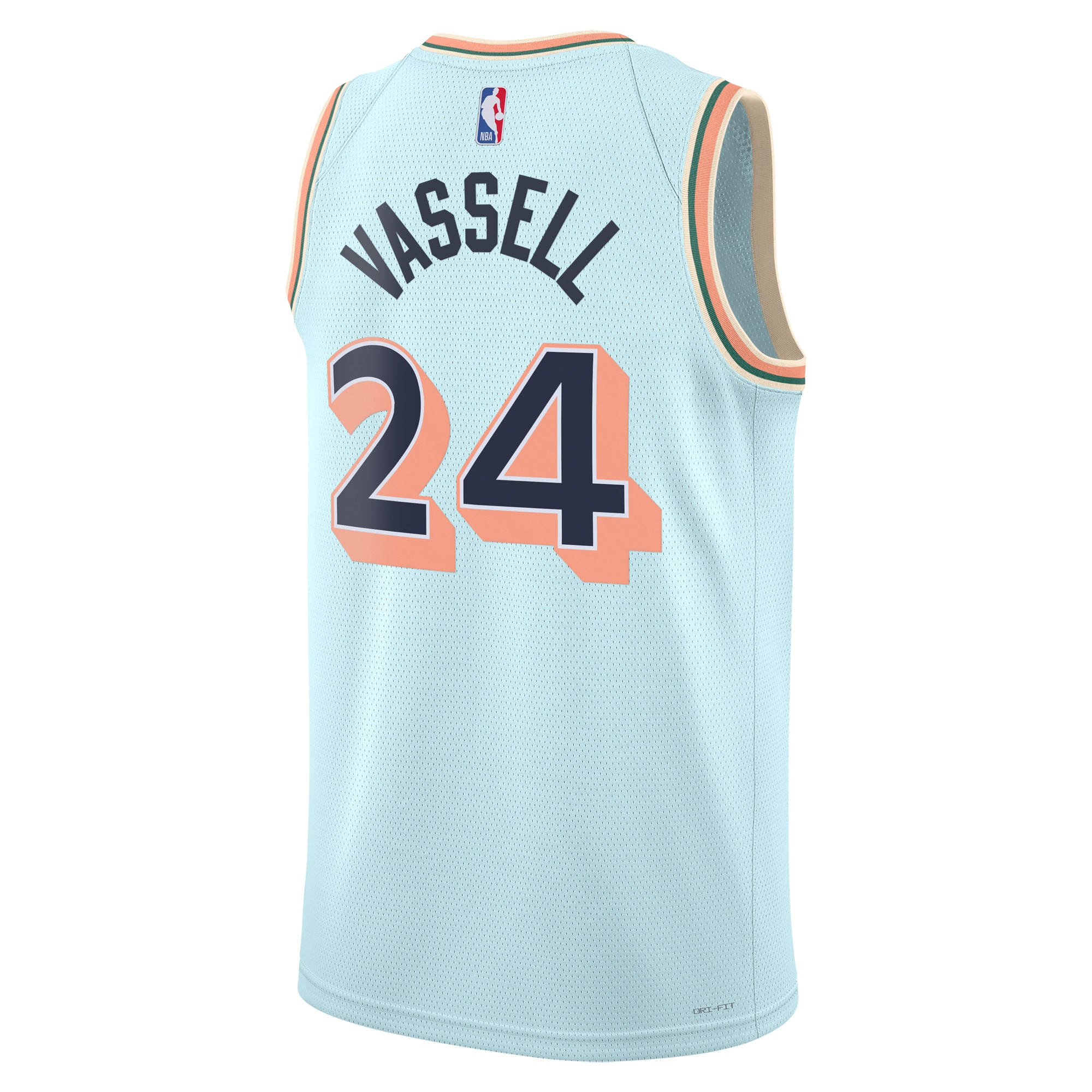 San Antonio Spurs City Edition Swingman 2024 Blue Devin Vassel Unisex NBA Jersey Unisex